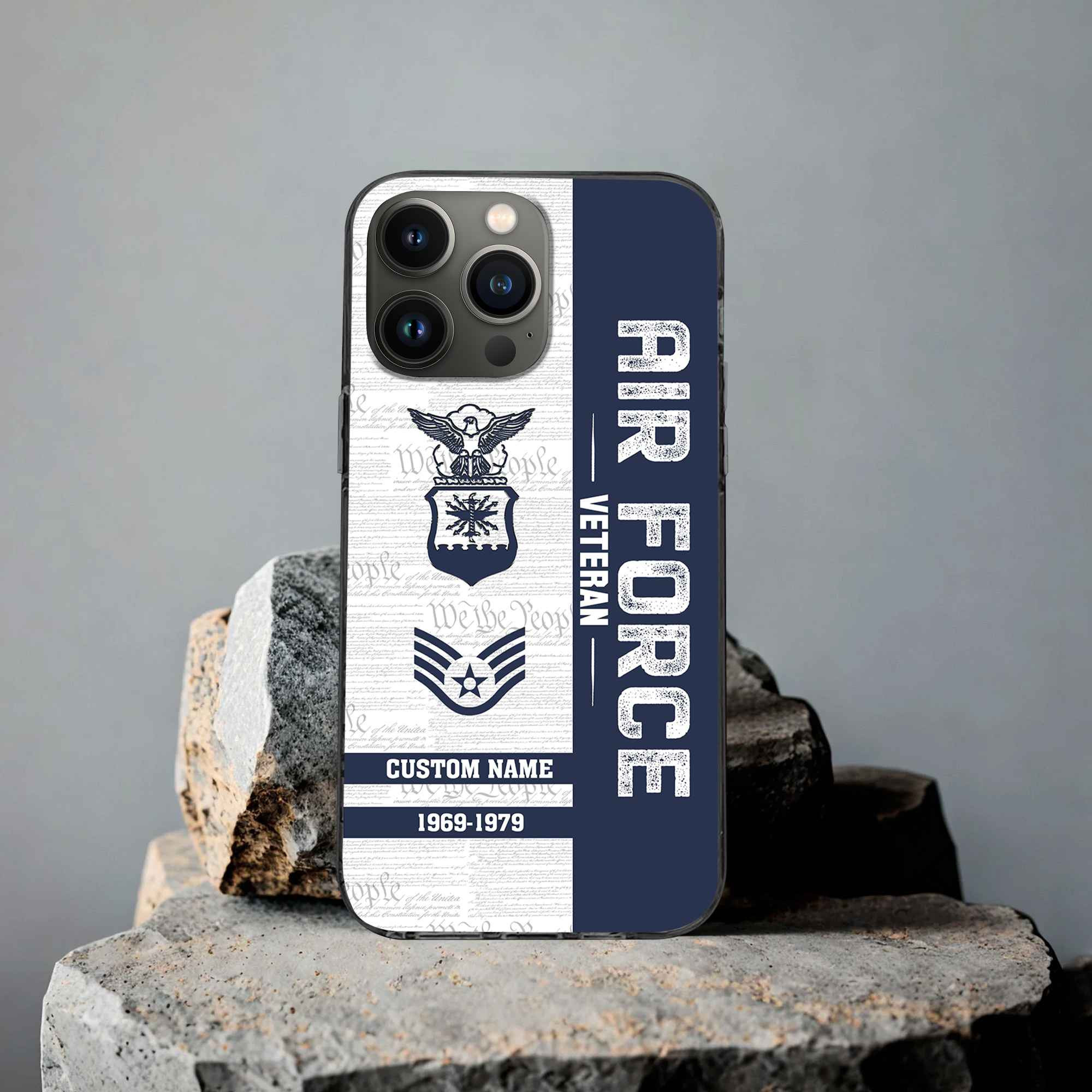 Unique Custom Name, Rank, Year USAF Phone Case VPVC504704, Gifts For Air Force Veteran, Gifts For Dad, For Husband, Best Gifts On Father’s Day, Independence Day, Veterans Day