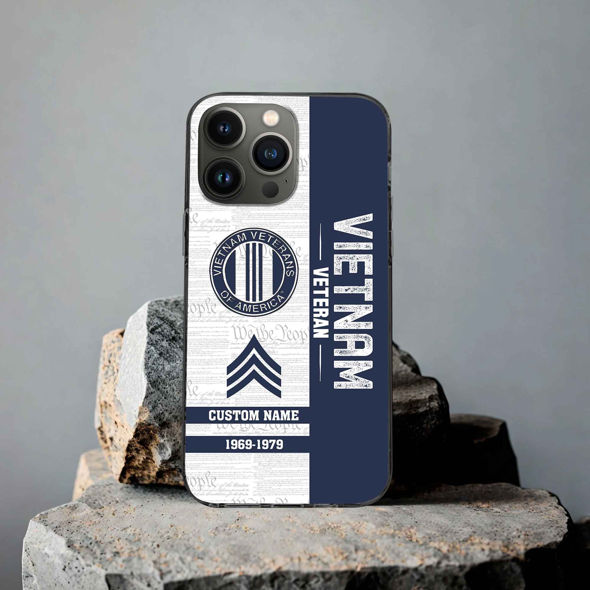 Unique Custom Name, Rank,Year Vietnam Veteran Phone Case VPVC504706, Gifts For Vietnam Veteran, Gifts For Dad, For Husband, Best Gifts On Father’s Day, Independence Day, Veterans Day