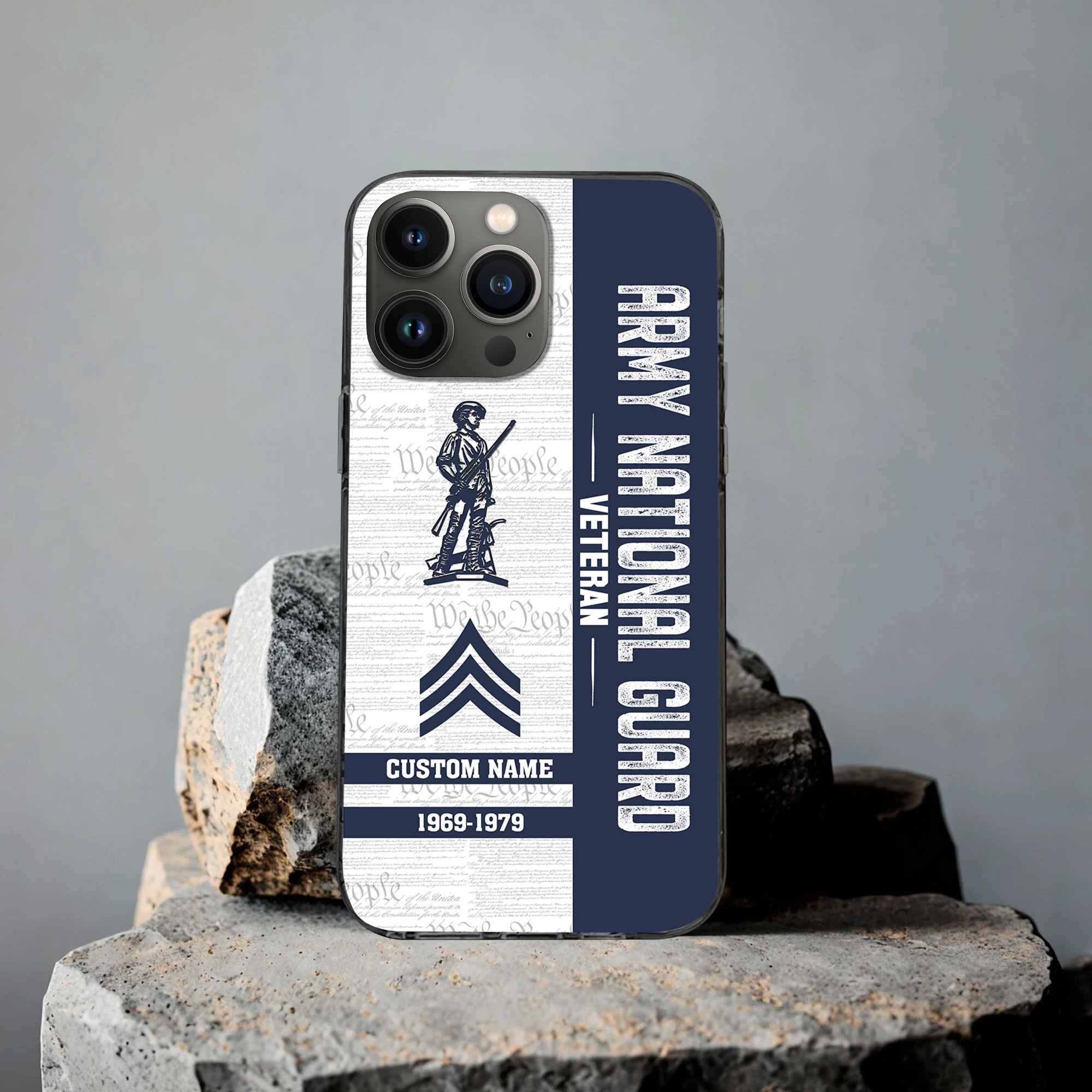 Unique Custom Name, Rank, Year, US Army National Guard Phone Case VPVC504708, Gifts For Army National Guard Veteran, Gifts For Dad, For Husband, Best Gifts On Father’s Day, Independence Day, Veterans Day