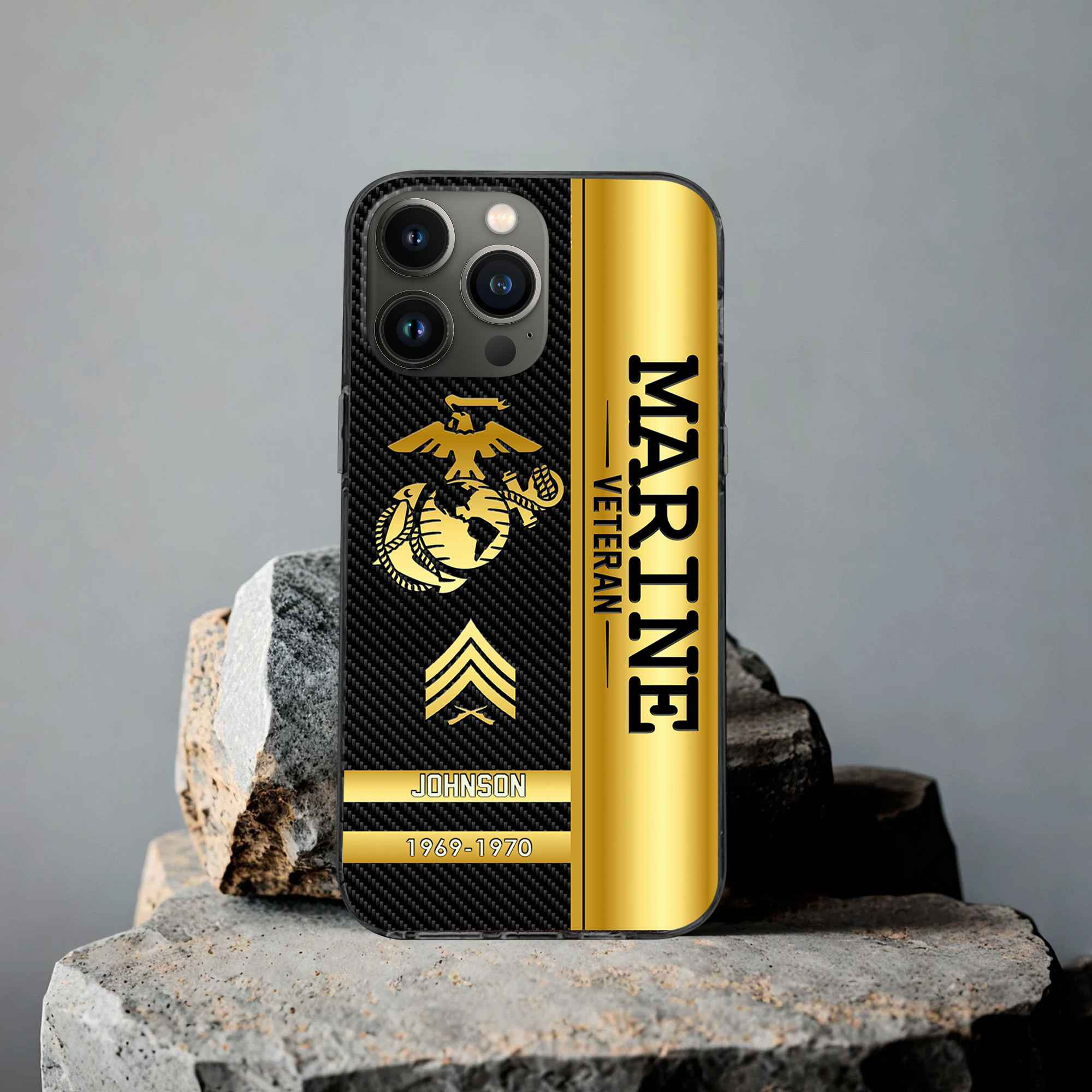 Unique Custom Name, Rank, Year USMC Phone Case VPVC505203, Gifts For Marine Veteran, Gifts For Dad, For Husband, Best Gifts On Father’s Day, Independence Day, Veterans Day