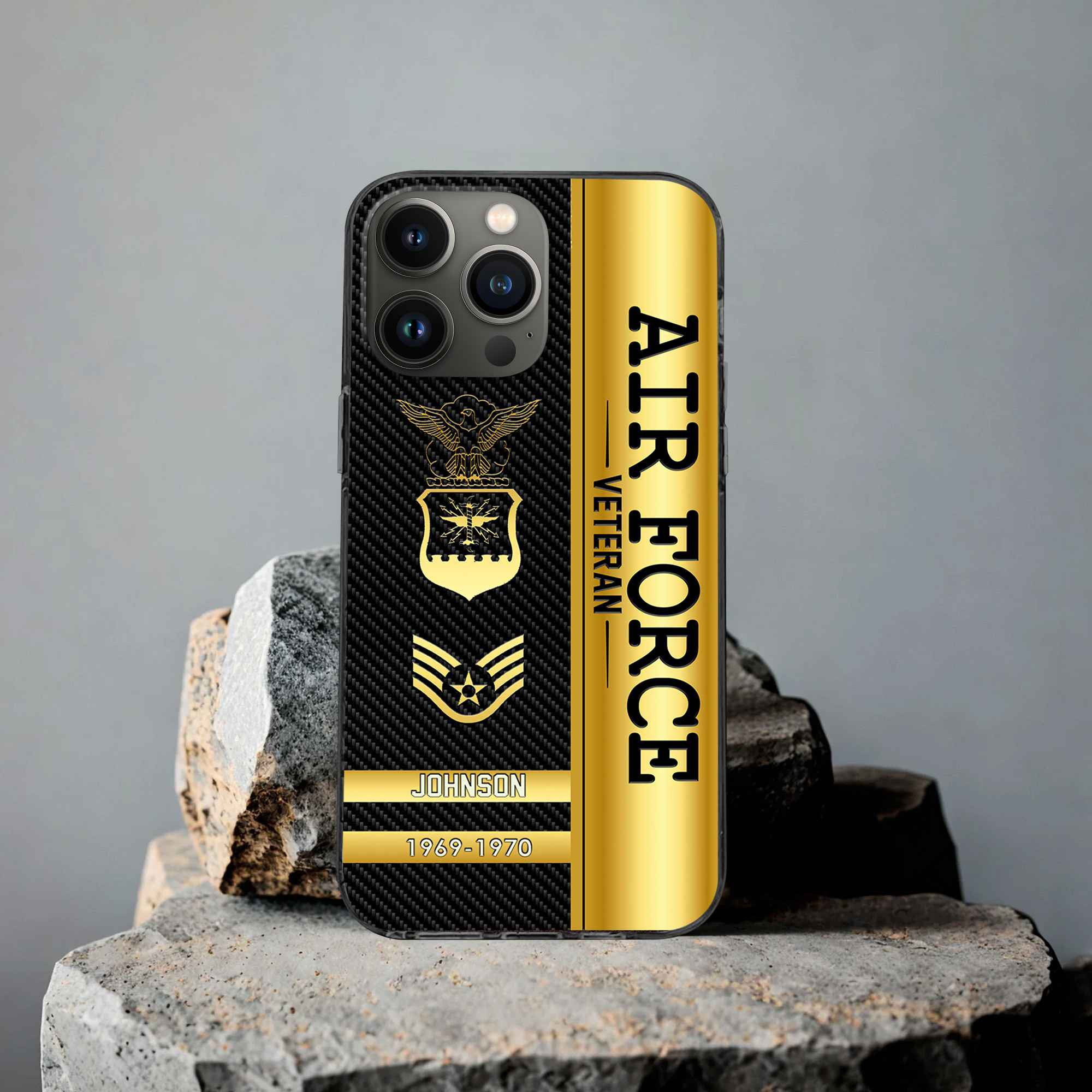 Unique Custom Name, Rank, Year USAF Phone Case VPVC505204, Gifts For Air Force Veteran, Gifts For Dad, For Husband, Best Gifts On Father’s Day, Independence Day, Veterans Day