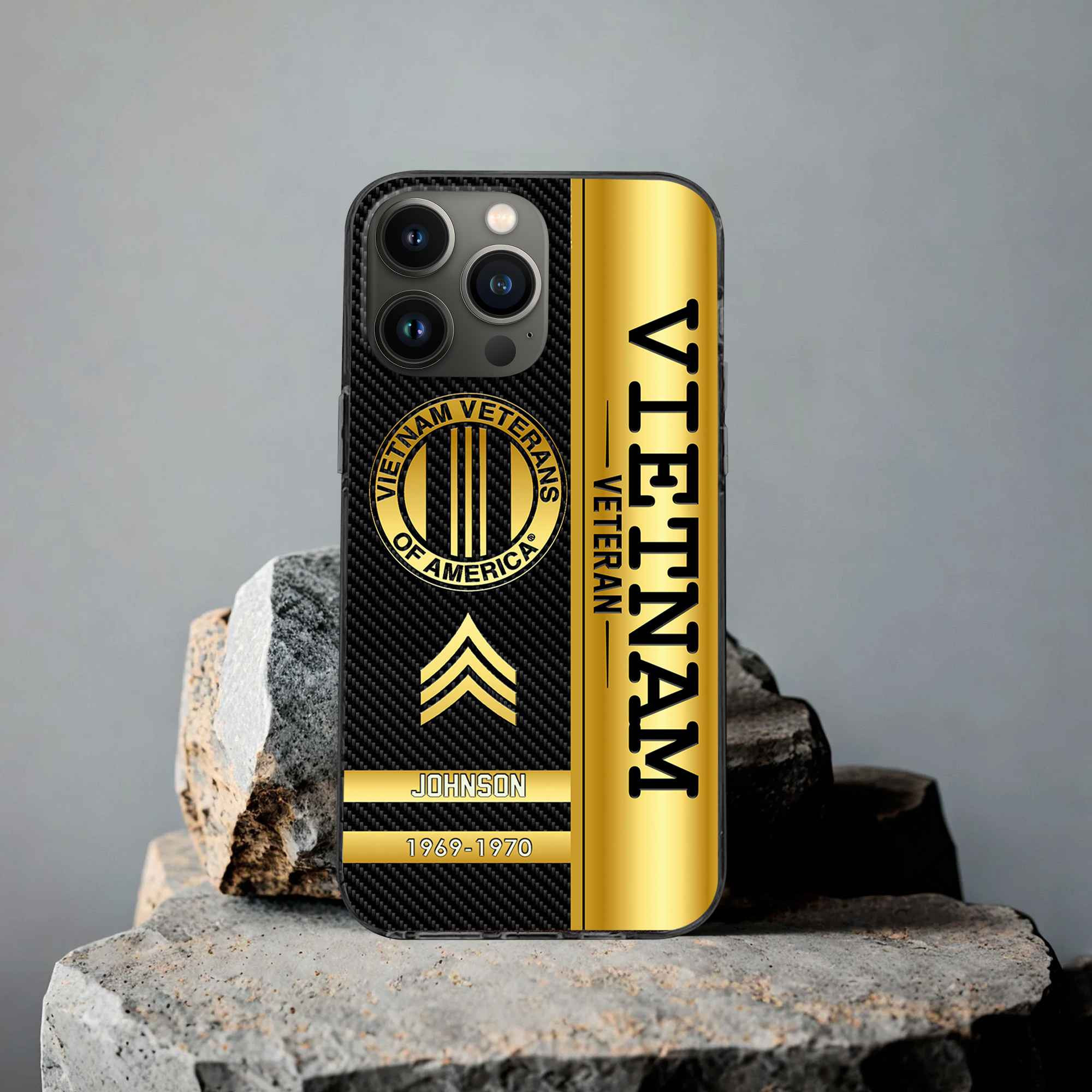 Unique Custom Name, Rank,Year Vietnam Veteran Phone Case VPVC505206, Gifts For Vietnam Veteran, Gifts For Dad, For Husband, Best Gifts On Father’s Day, Independence Day, Veterans Day