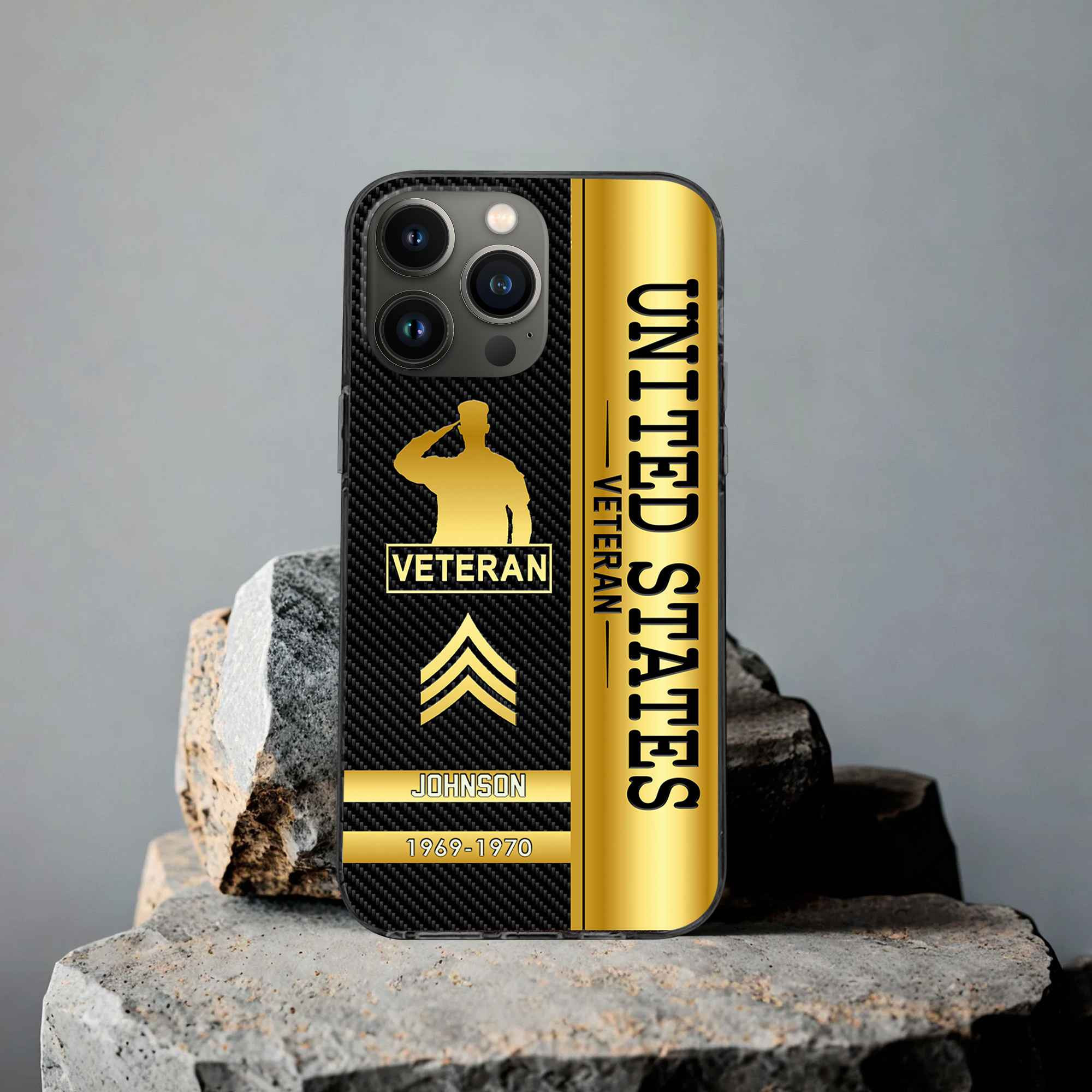 Unique Custom Name, Rank, Year, US Veteran Phone Case VPVC505207, Gifts For US Veteran, Gifts For Dad, For Husband, Best Gifts On Father’s Day, Independence Day, Veterans Day