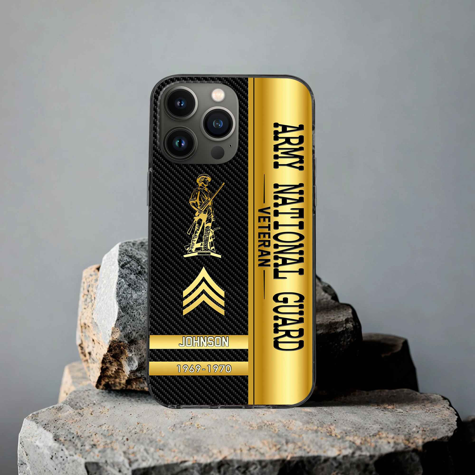 Unique Custom Name, Rank, Year, US Army National Guard Phone Case VPVC505208, Gifts For Army National Guard Veteran, Gifts For Dad, For Husband, Best Gifts On Father’s Day, Independence Day, Veterans Day