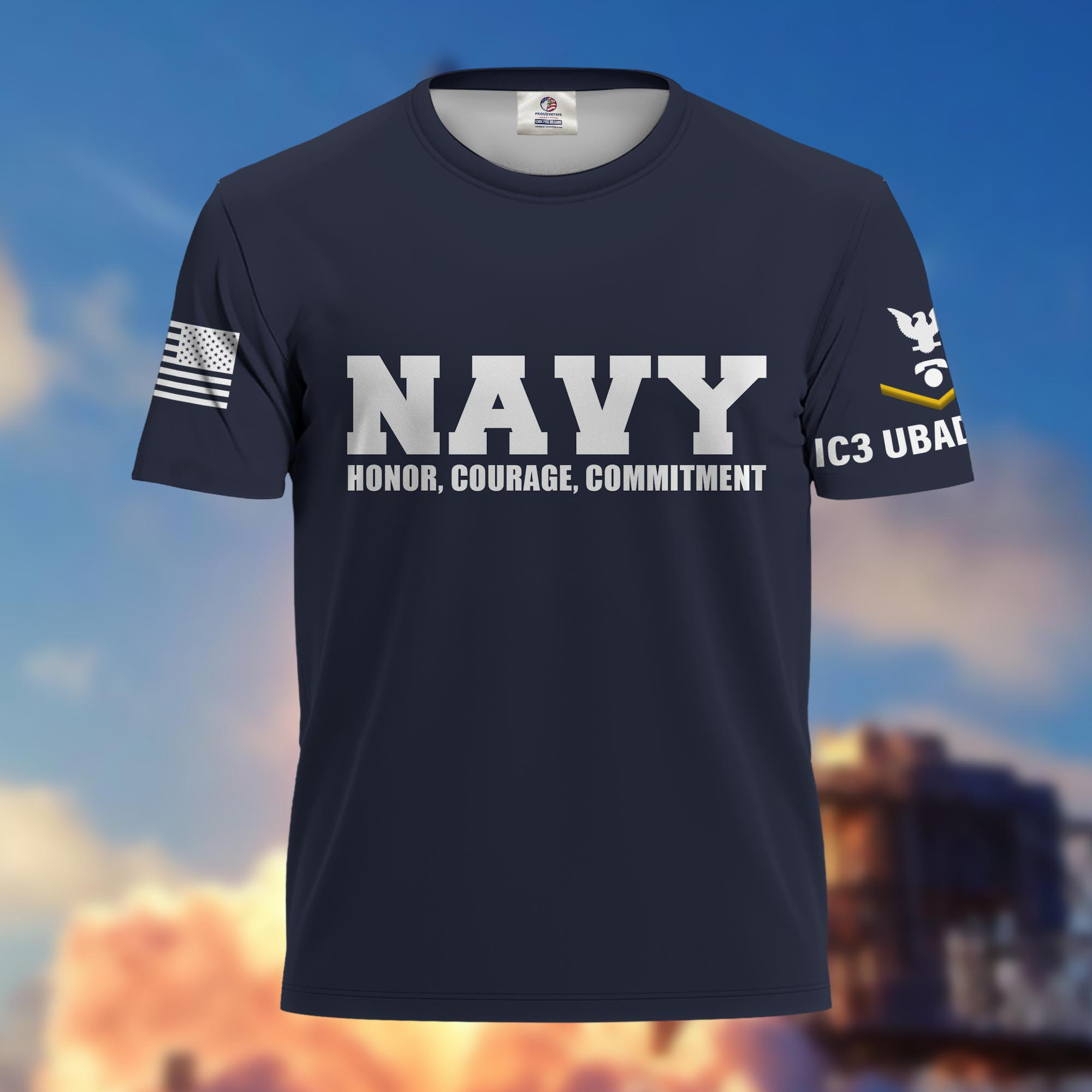 Premium Custom US Navy Veteran T-Shirt BPVC240310