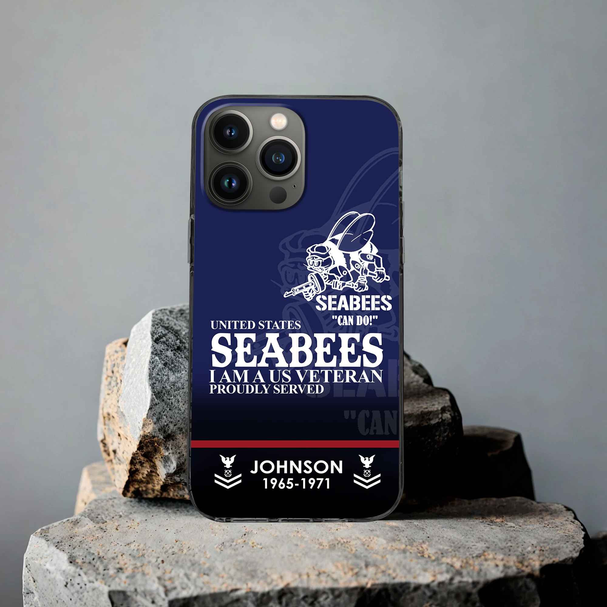 Premium Custom US Seabees Phone Case VPVC505309, Gifts For Seabees Veteran, Best Gifts On Father’s Day, Armed Forces Day, Independence Day, Veterans Day