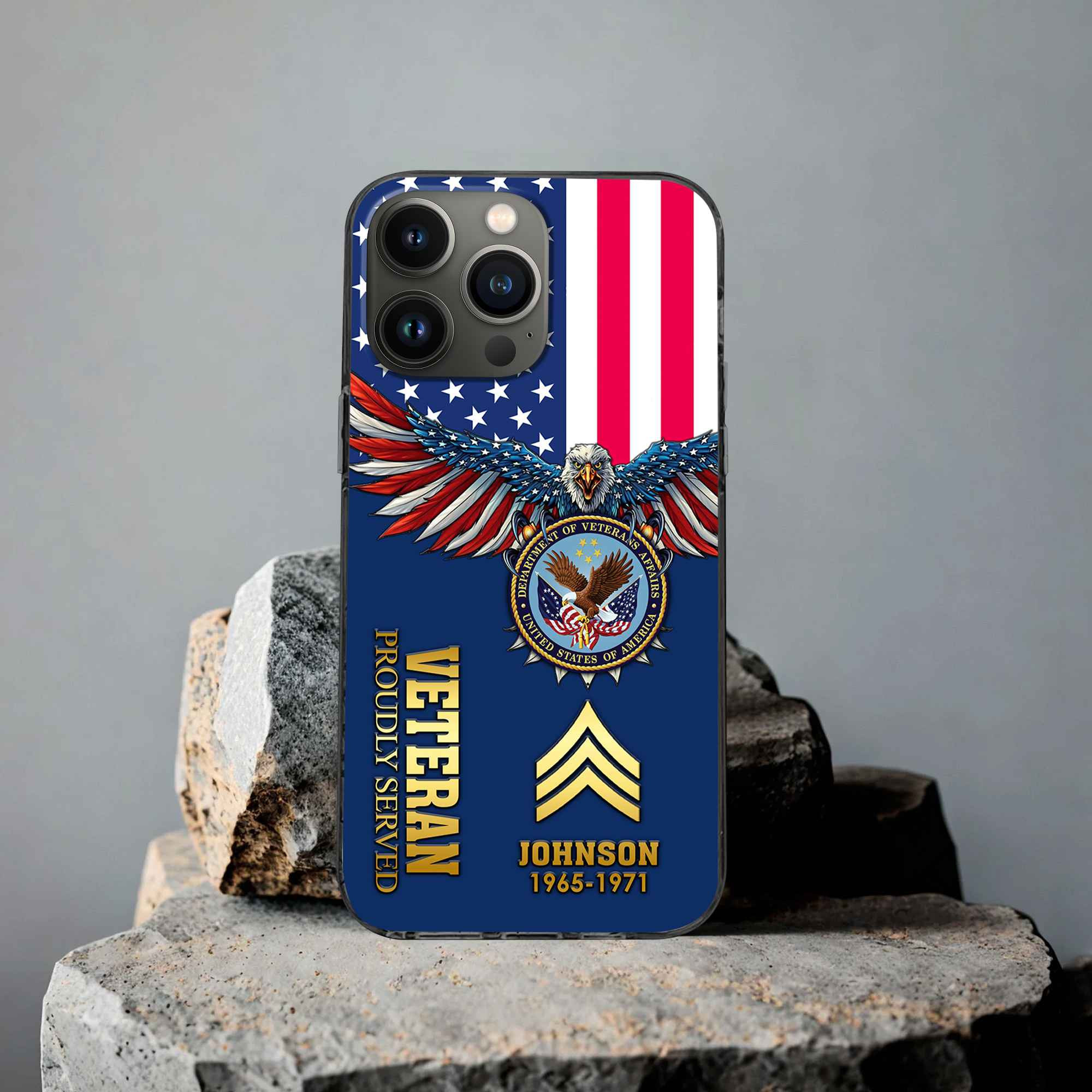 US Veteran Custom Phone Case VPVC505407, Gifts For US Veteran, Best Gifts On Father’s Day, Armed Forces Day, Independence Day, Veterans Day