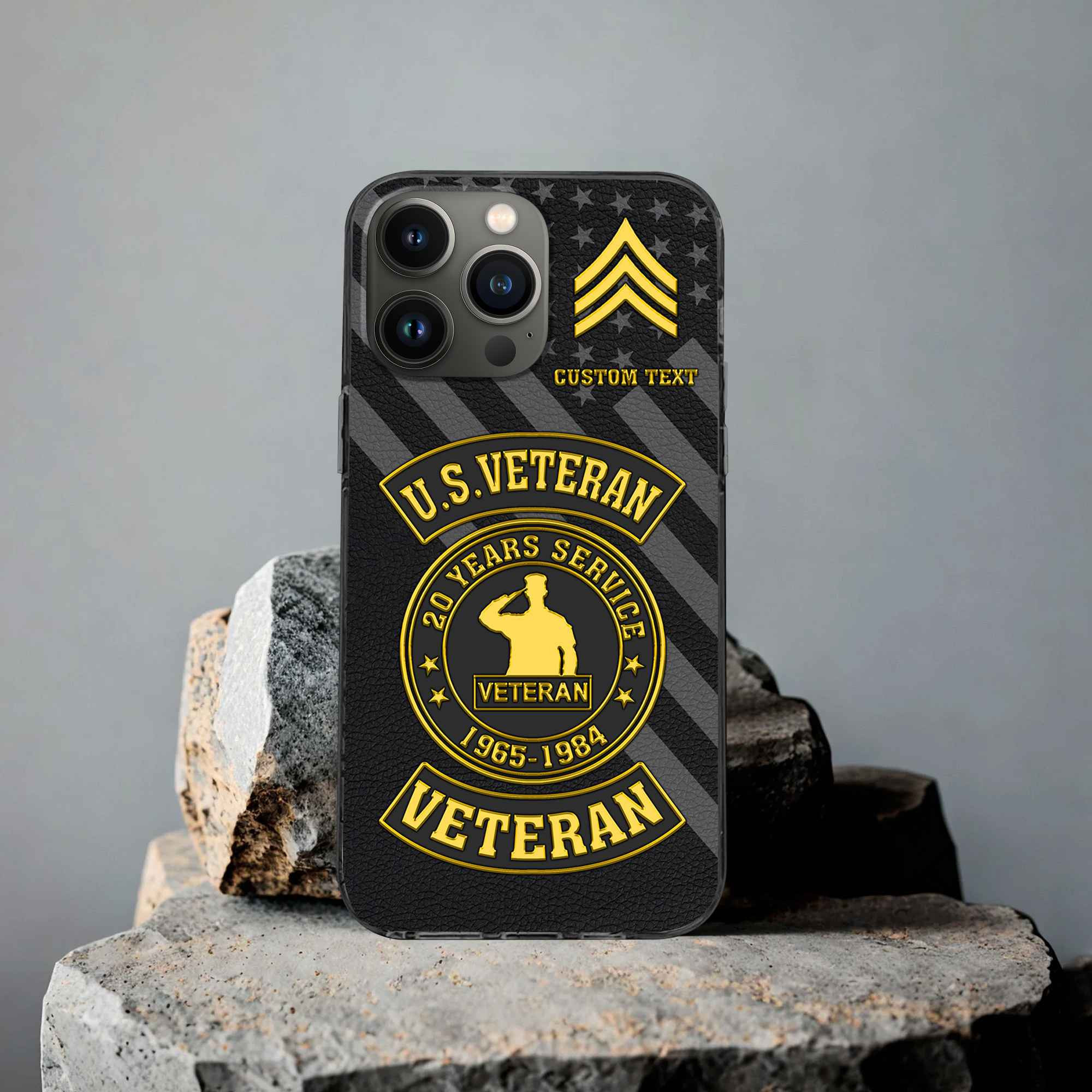 Premium US Veteran Phone Case VPVC505507, Custom Name, Rank, Year, Gifts For US Veteran, Best Gifts On Father’s Day, Armed Forces Day, Independence Day, Veterans Day