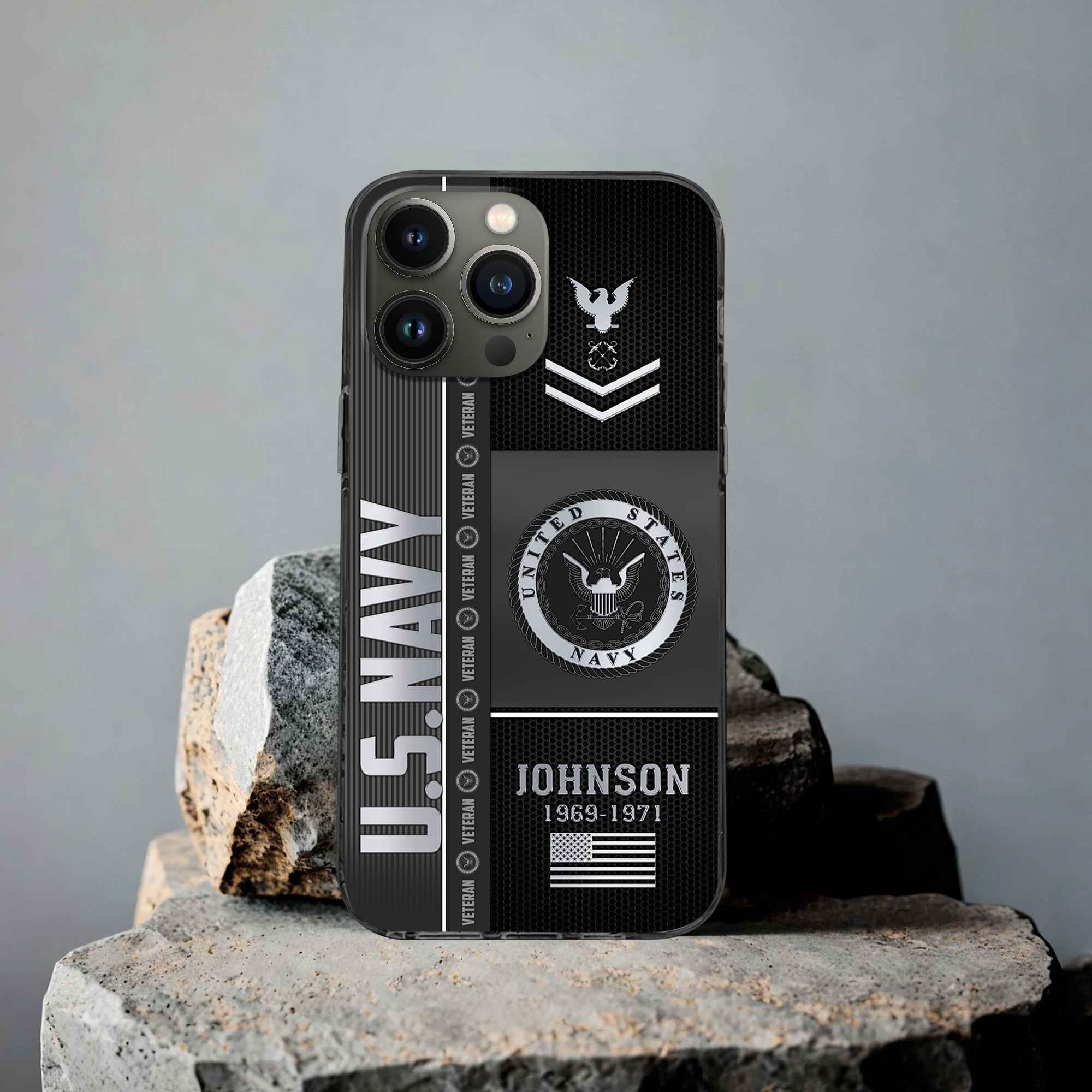 Unique Custom Name, Rank, Year US Navy Phone Case VPVC505702, Gifts For Navy Veteran, Gifts For Dad, For Husband, Best Gifts On Father’s Day, Independence Day, Veterans Day