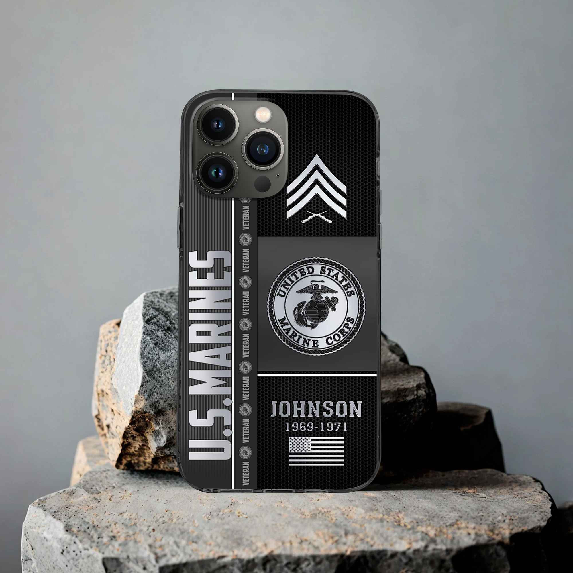 Unique Custom Name, Rank, Year USMC Phone Case VPVC505703, Gifts For Marine Veteran, Gifts For Dad, For Husband, Best Gifts On Father’s Day, Independence Day, Veterans Day