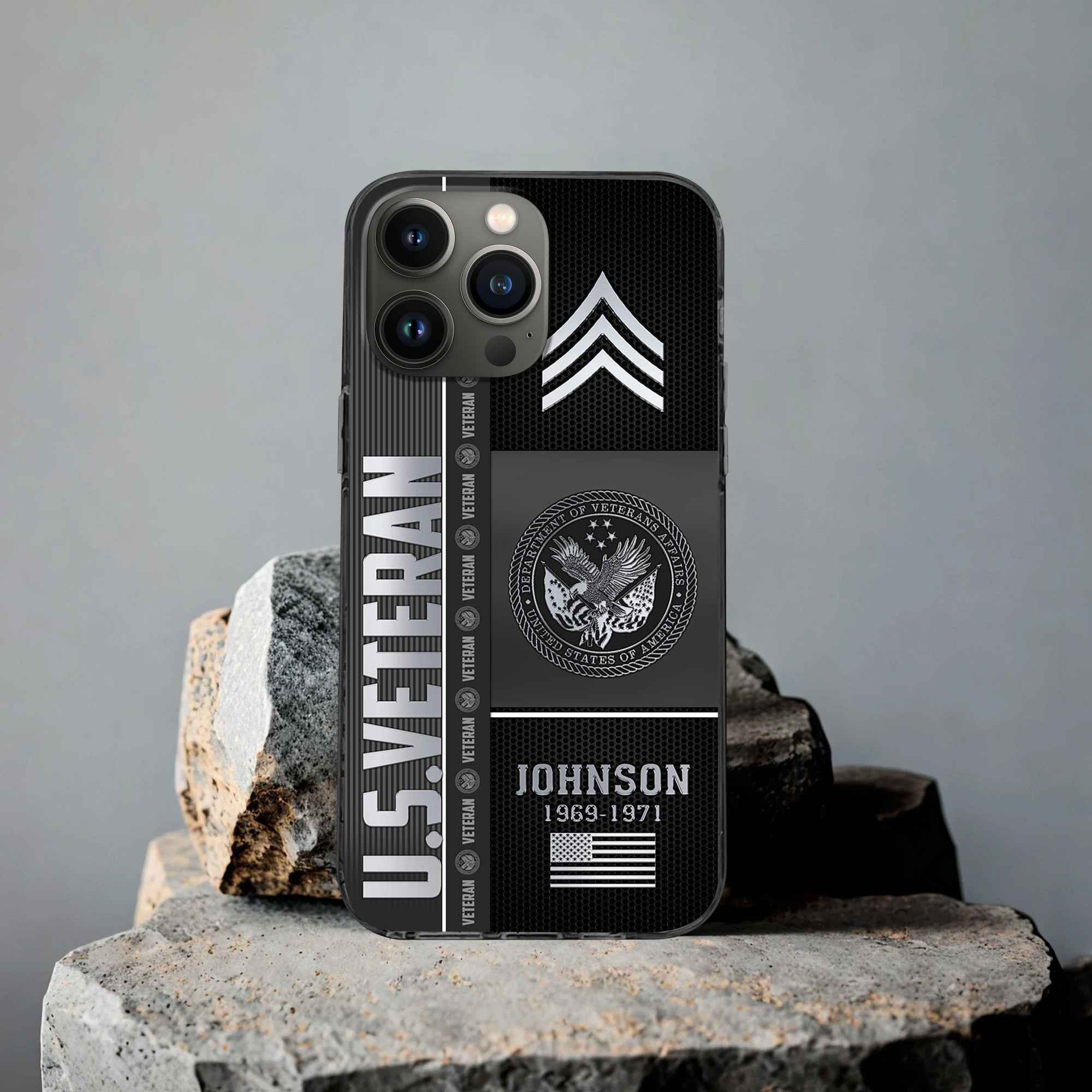 Unique Custom Name, Rank, Year, US Veteran Phone Case VPVC505707, Gifts For US Veteran, Gifts For Dad, For Husband, Best Gifts On Father’s Day, Independence Day, Veterans Day