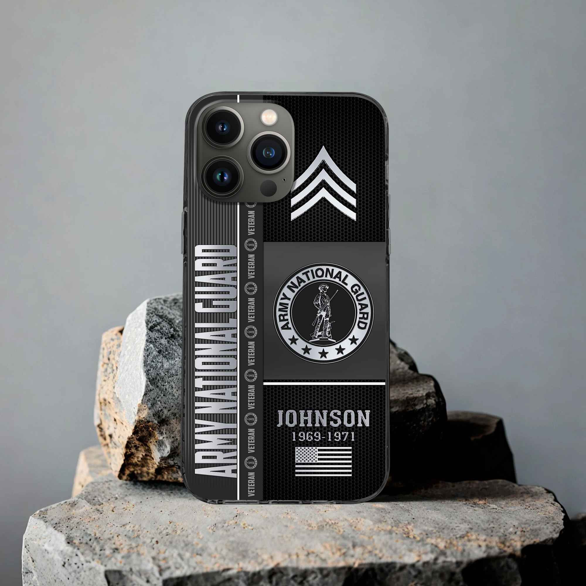 Unique Custom Name, Rank, Year, US Army National Guard Phone Case VPVC505708, Gifts For Army National Guard Veteran, Gifts For Dad, For Husband, Best Gifts On Father’s Day, Independence Day, Veterans Day