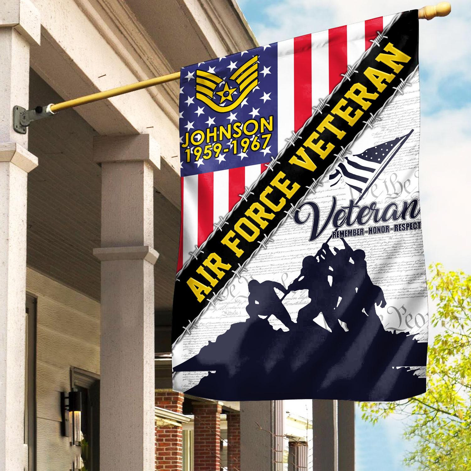 Premium Custom USAF Flag VPVC110104, Gift For Air Force Veteran, American Flag, Patriotic Flag, Garden Flag, House Flag, Best Gifts On Father’s Day, Independence Day, Veterans Day