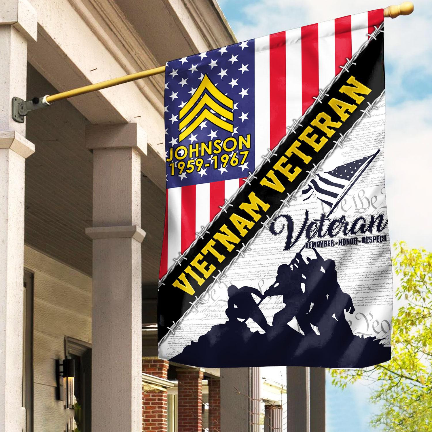 Premium Custom Vietnam Veteran Flag VPVC110106, Gifts For Vietnam Veteran, American Flag, Patriotic Flag, Garden Flag, House Flag, Best Gifts On Father’s Day, Independence Day, Veterans Day