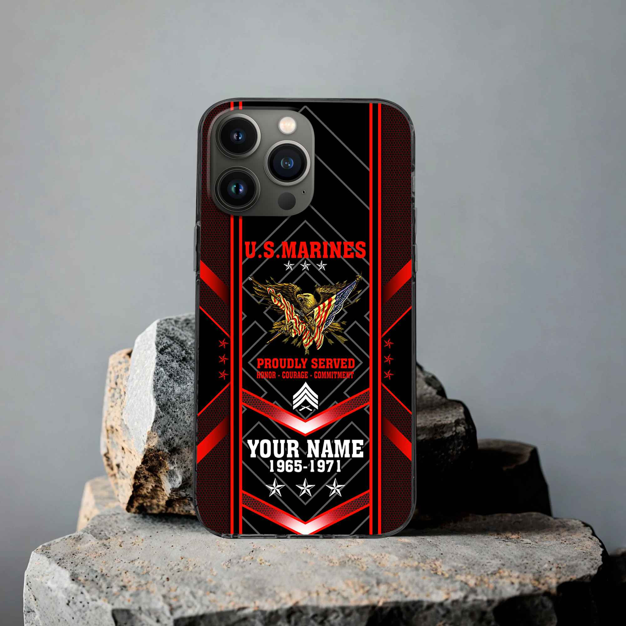 Premium Custom USMC Phone Case VPVC506103, Gifts For Marine Veteran, Best Gifts On Father’s Day, Armed Forces Day, Independence Day, Veterans Day