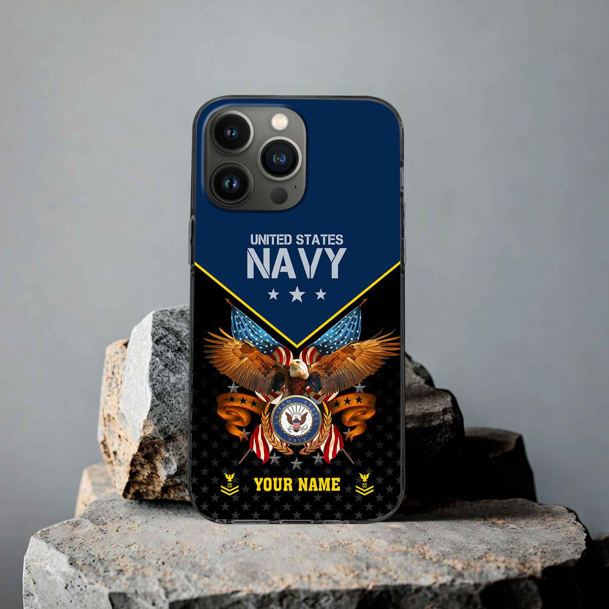 Unique Custom Name, Rank, US Navy Phone Case VPVC506202, Gifts For Navy Veteran, Best Gifts On Father’s Day, Independence Day, Veterans Day