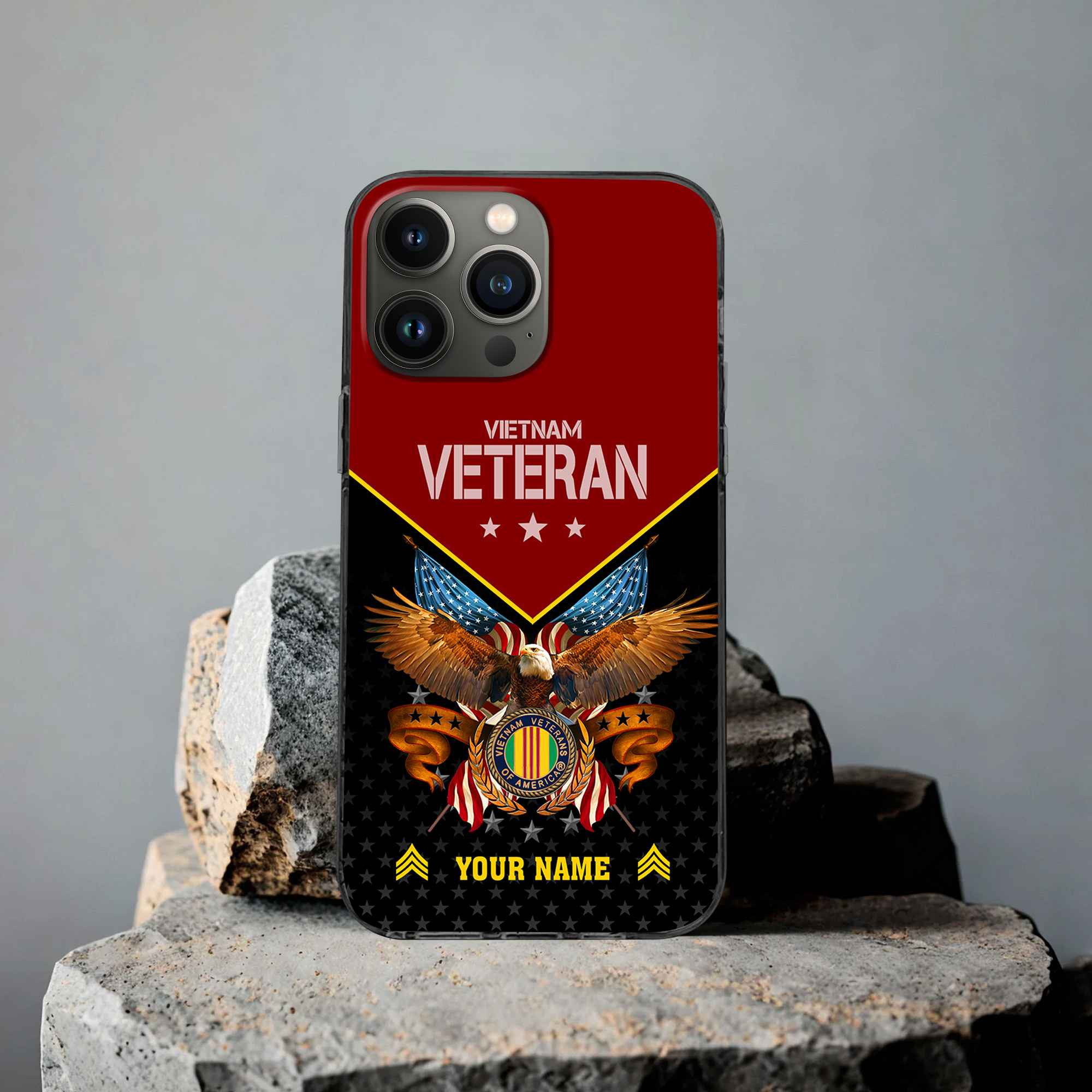 Unique Custom Name, Rank, Vietnam Veteran Phone Case VPVC506206, Gifts For Vietnam Veteran, Best Gifts On Father’s Day, Independence Day, Veterans Day