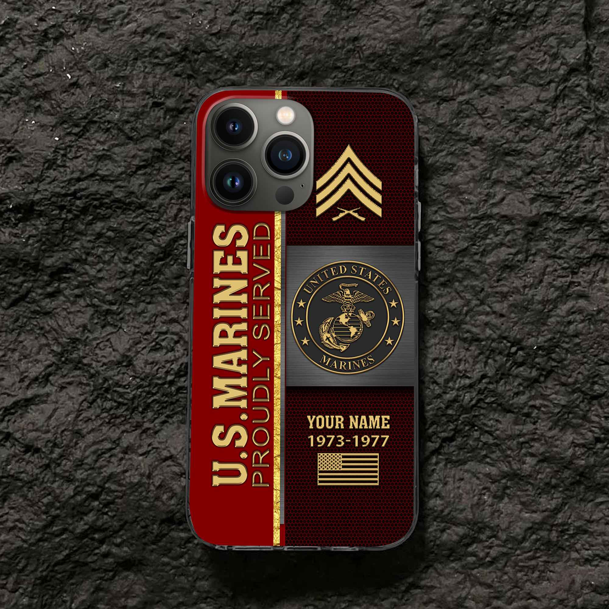 Premium Custom USMC Phone Case VPVC506303, Gifts For Marine Veteran, Best Gifts On Father’s Day, Armed Forces Day, Independence Day, Veterans Day