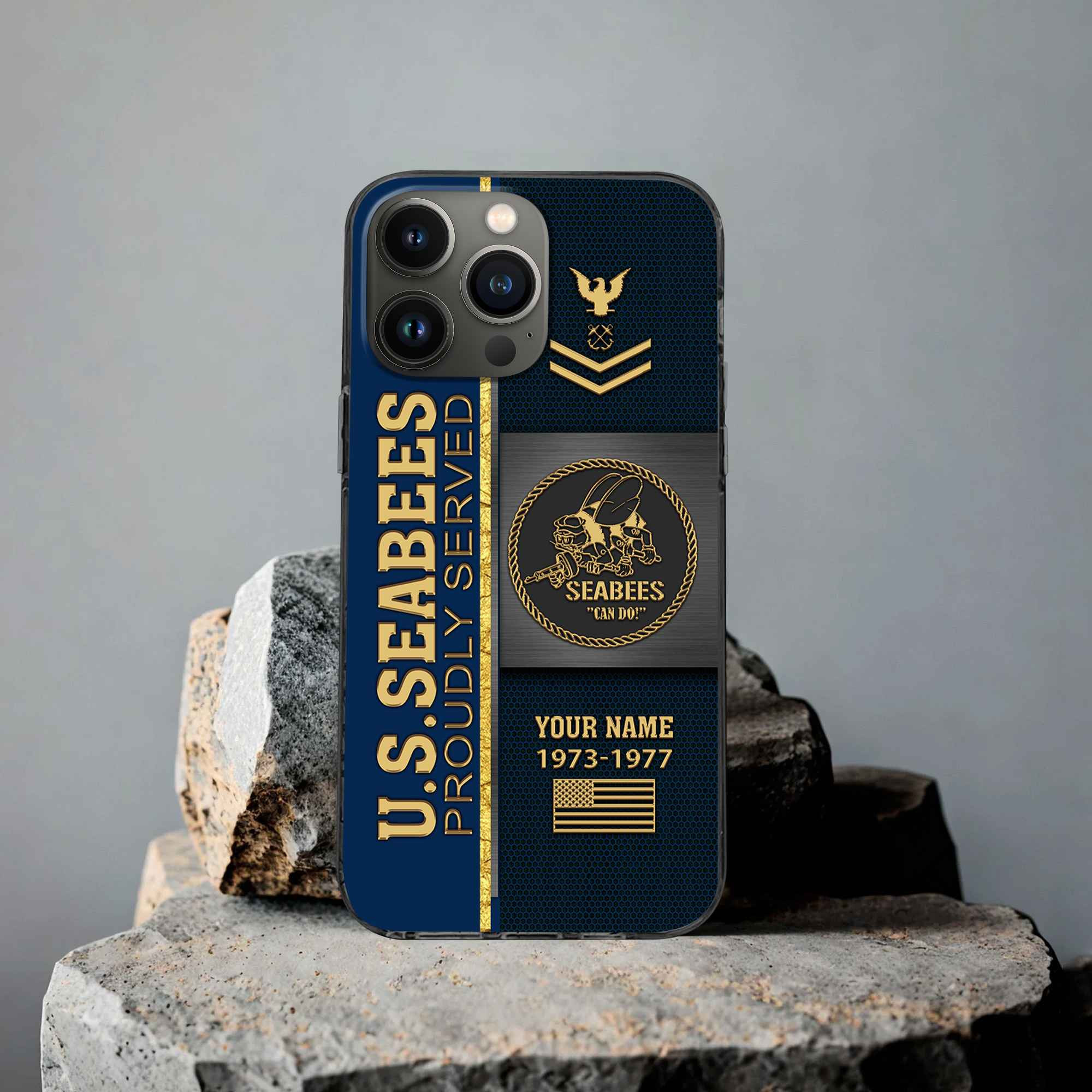 Premium Custom US Seabees Phone Case VPVC506309, Gifts For Seabees Veteran, Best Gifts On Father’s Day, Armed Forces Day, Independence Day, Veterans Day