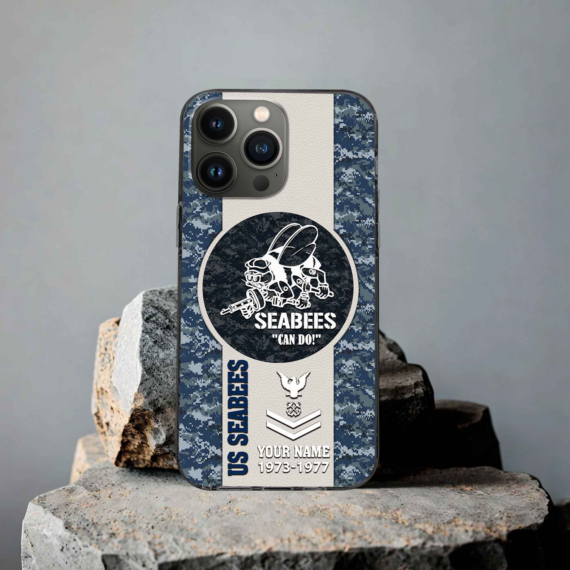 US Seabees Custom Phone Case VPVC506409, Gifts For Seabees Veteran, Best Gifts On Father’s Day, Armed Forces Day, Independence Day, Veterans Day