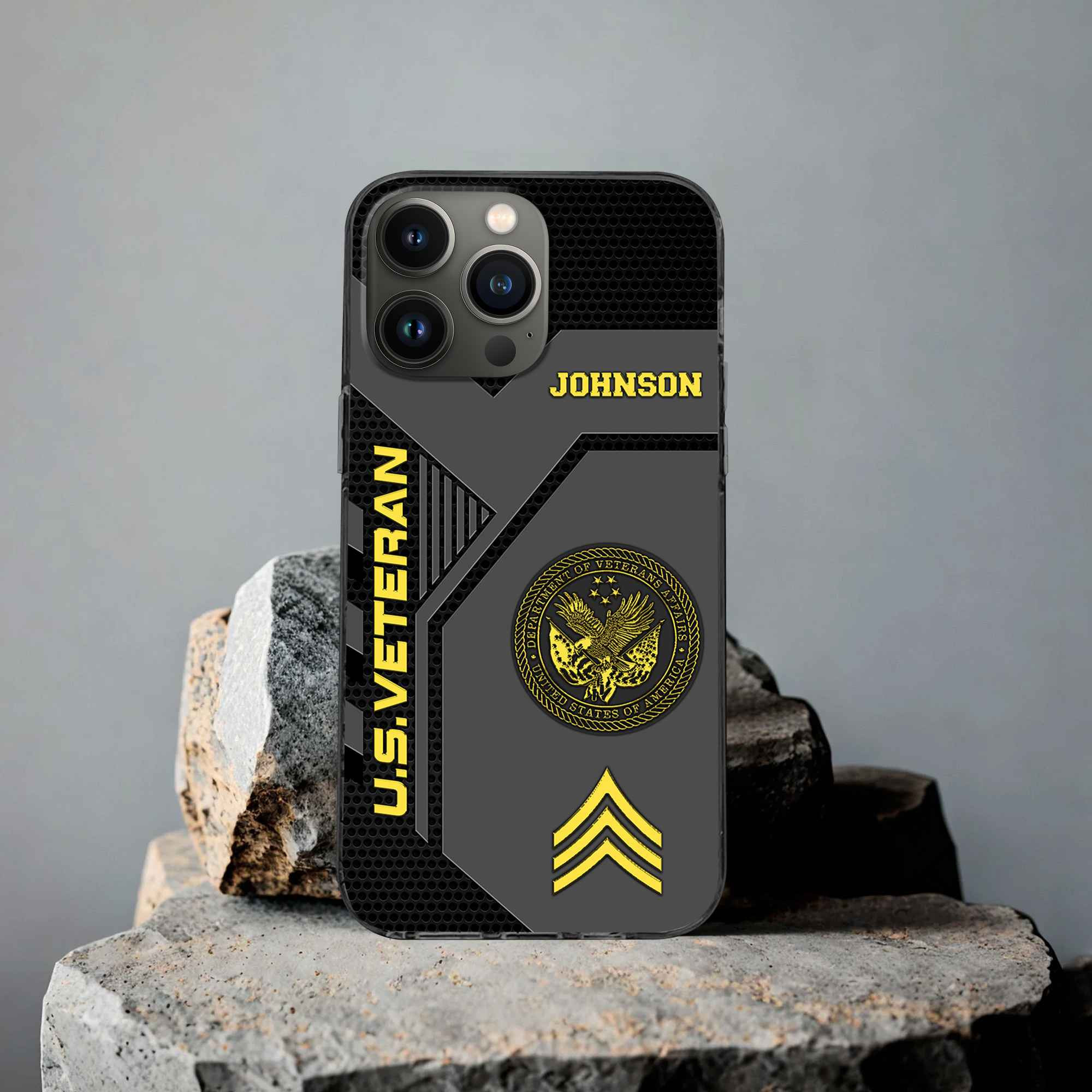 Premium US Veteran Phone Case VPVC506607, Custom Name, Rank, Gifts For US Veteran, Best Gifts On Father’s Day, Armed Forces Day, Independence Day, Veterans Day