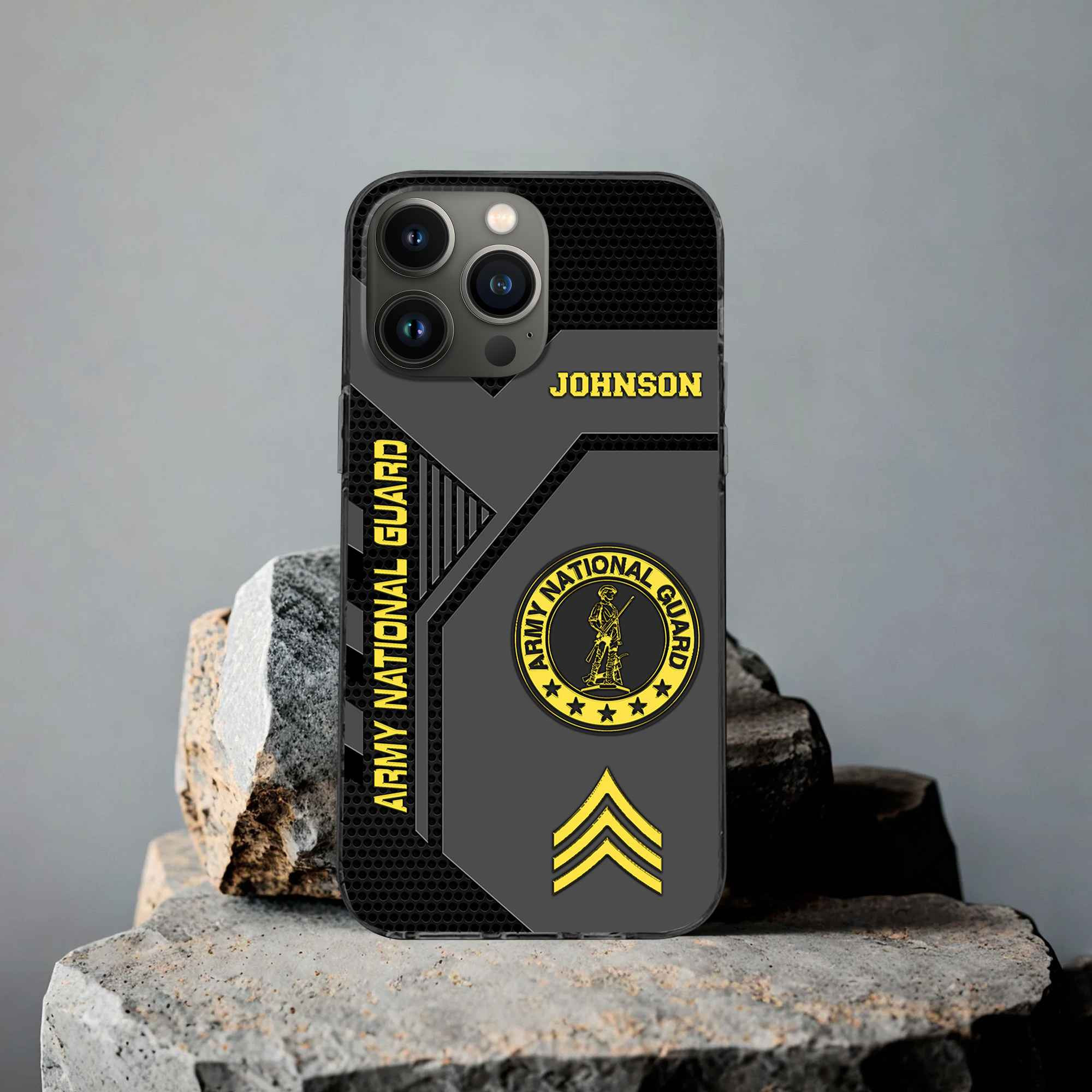 Premium US Army National Guard Phone Case VPVC506608, Custom Name, Rank, Gifts For Army National Guard Veteran, Best Gifts On Father’s Day, Armed Forces Day, Independence Day, Veterans Day