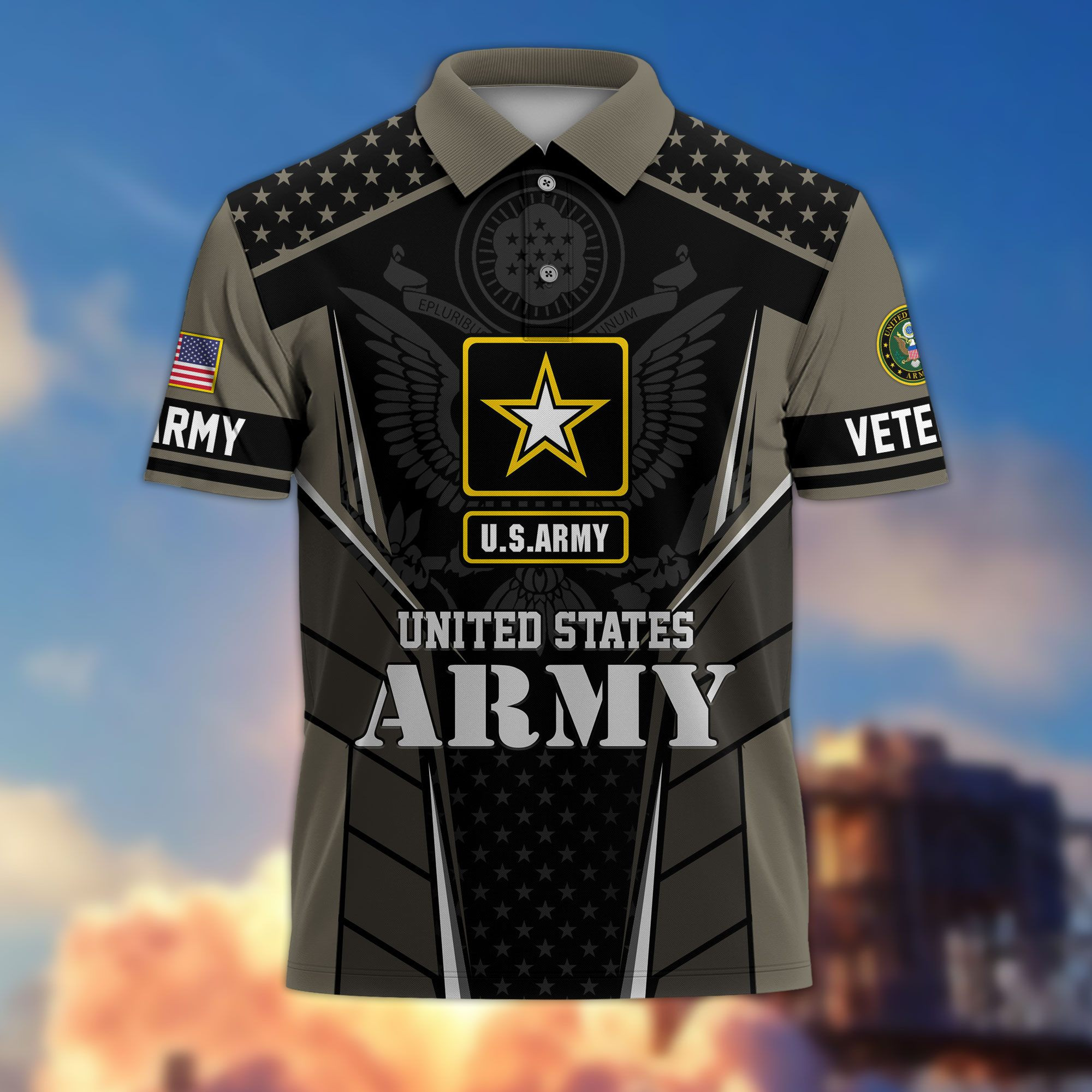 Premium US Veterans Polo Shirt BPHN200312, Gifts For US Veterans, Best Gifts On Father’s Day, Armed Forces Day, Independence Day, Veterans Day