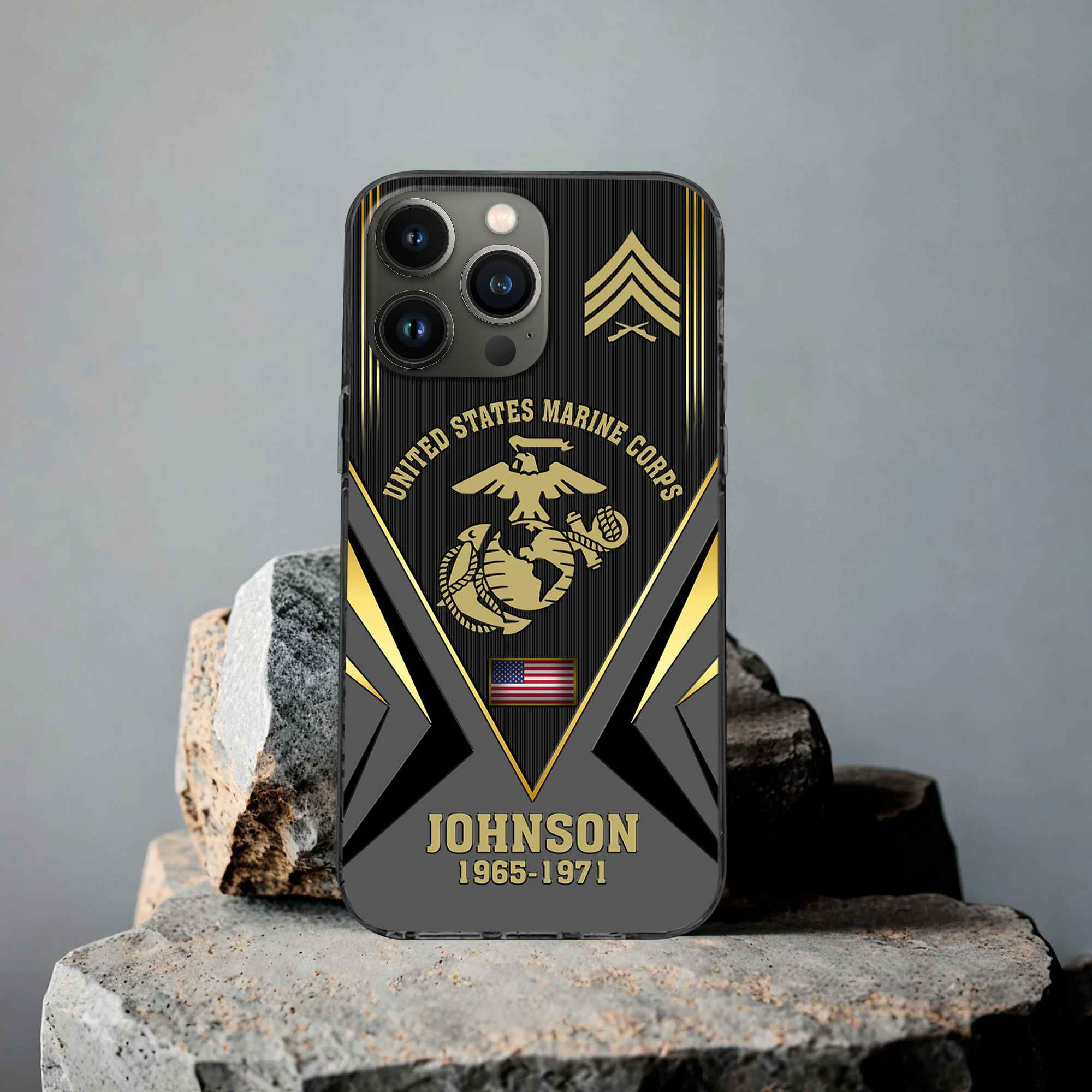 Unique Custom Name, Rank, Year, USMC Phone Case VPVC506803, Gifts For Marine Veteran, Best Gifts On Father’s Day, Independence Day, Veterans Day