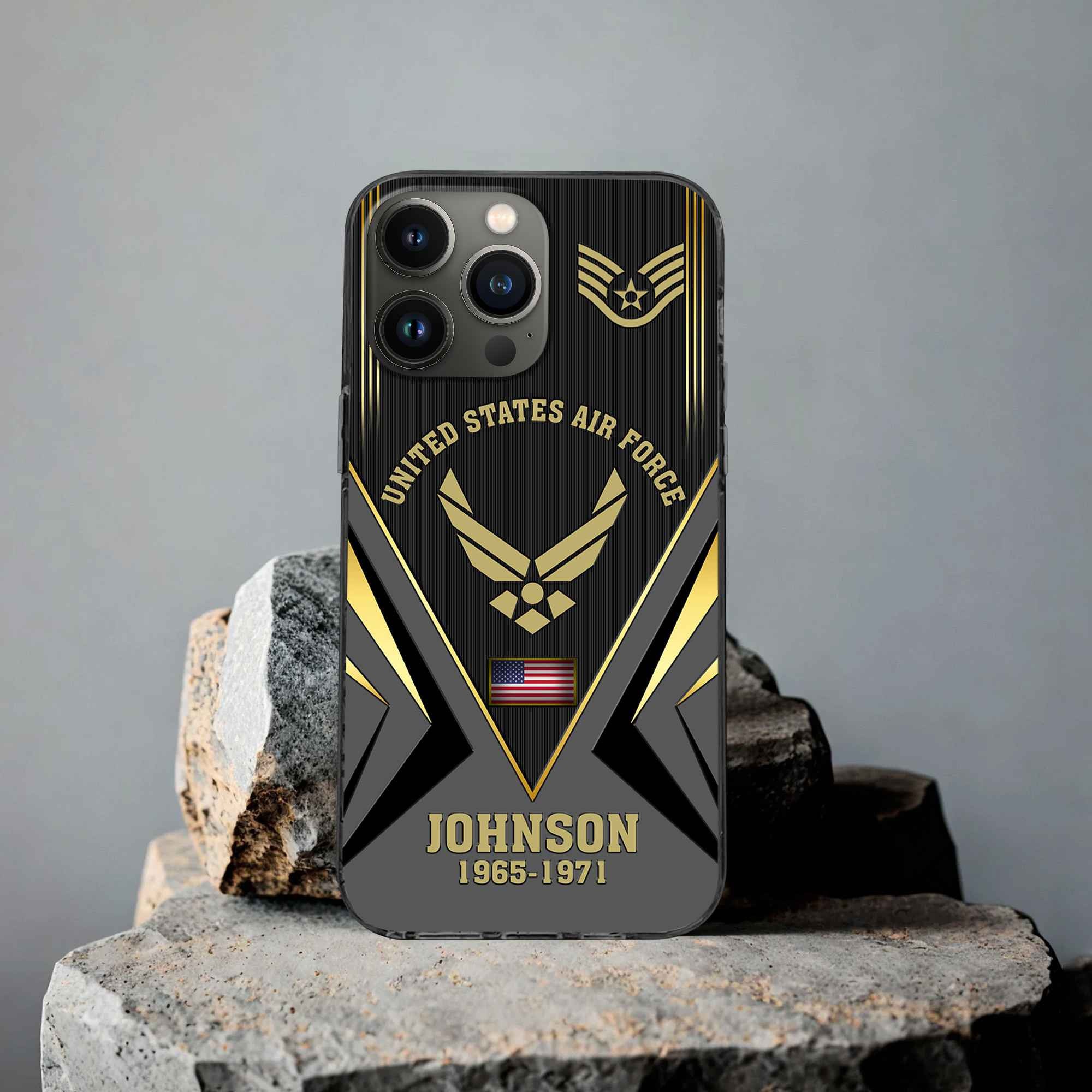 Unique Custom Name, Rank, Year, USAF Phone Case VPVC506804, Gifts For Air Force Veteran, Best Gifts On Father’s Day, Independence Day, Veterans Day