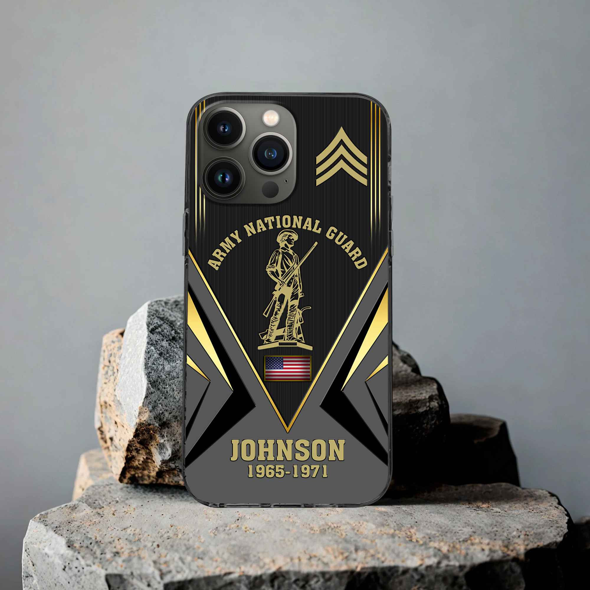 Unique Custom Name, Rank, Year, US Army National Guard Phone Case VPVC506808, Gifts For Army National Guard Veteran, Best Gifts On Father’s Day, Independence Day, Veterans Day