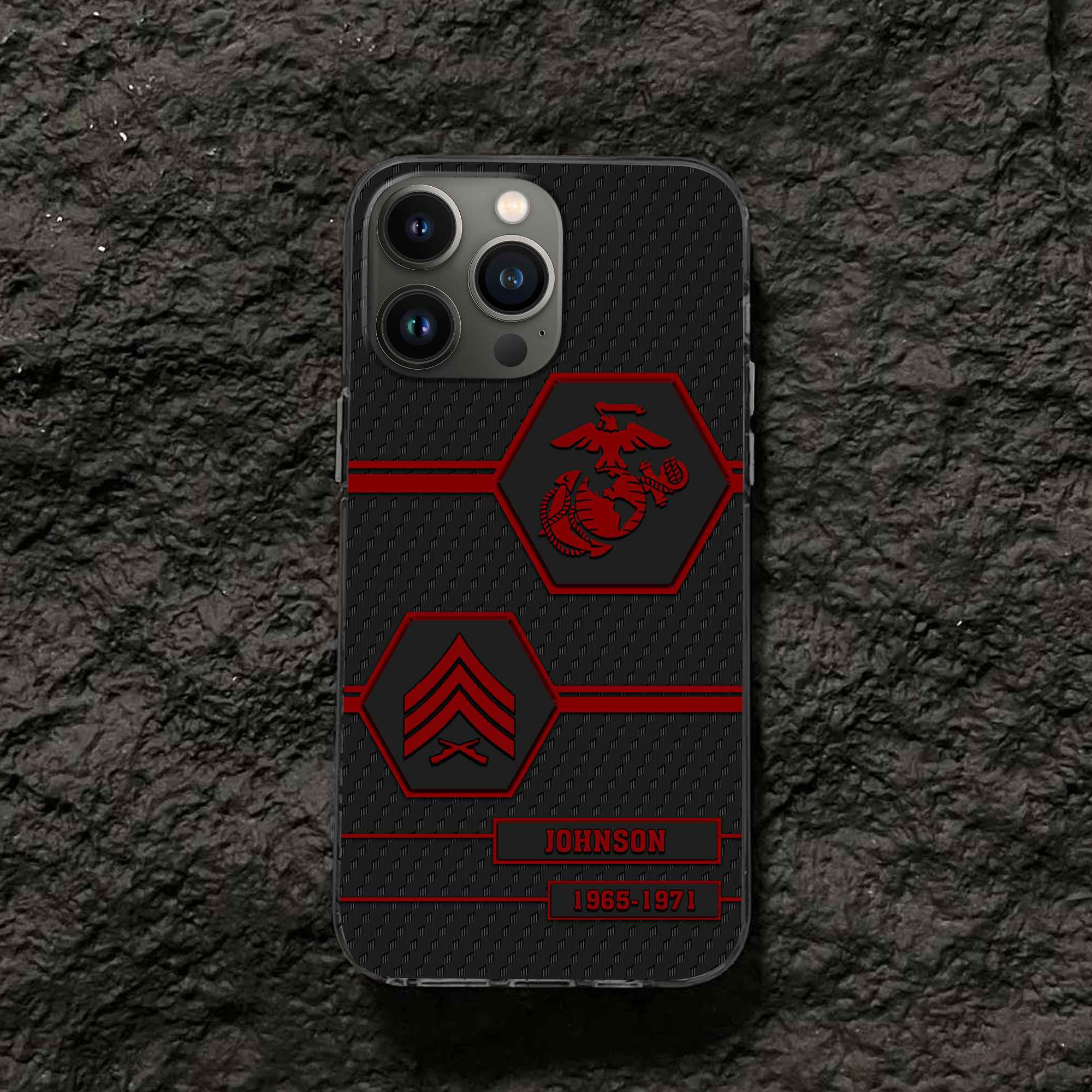 Premium USMC Phone Case VPVC507103, Custom Name, Rank, Year, Gifts For Marine Veteran, Best Gifts On Father’s Day, Armed Forces Day, Independence Day, Veterans Day