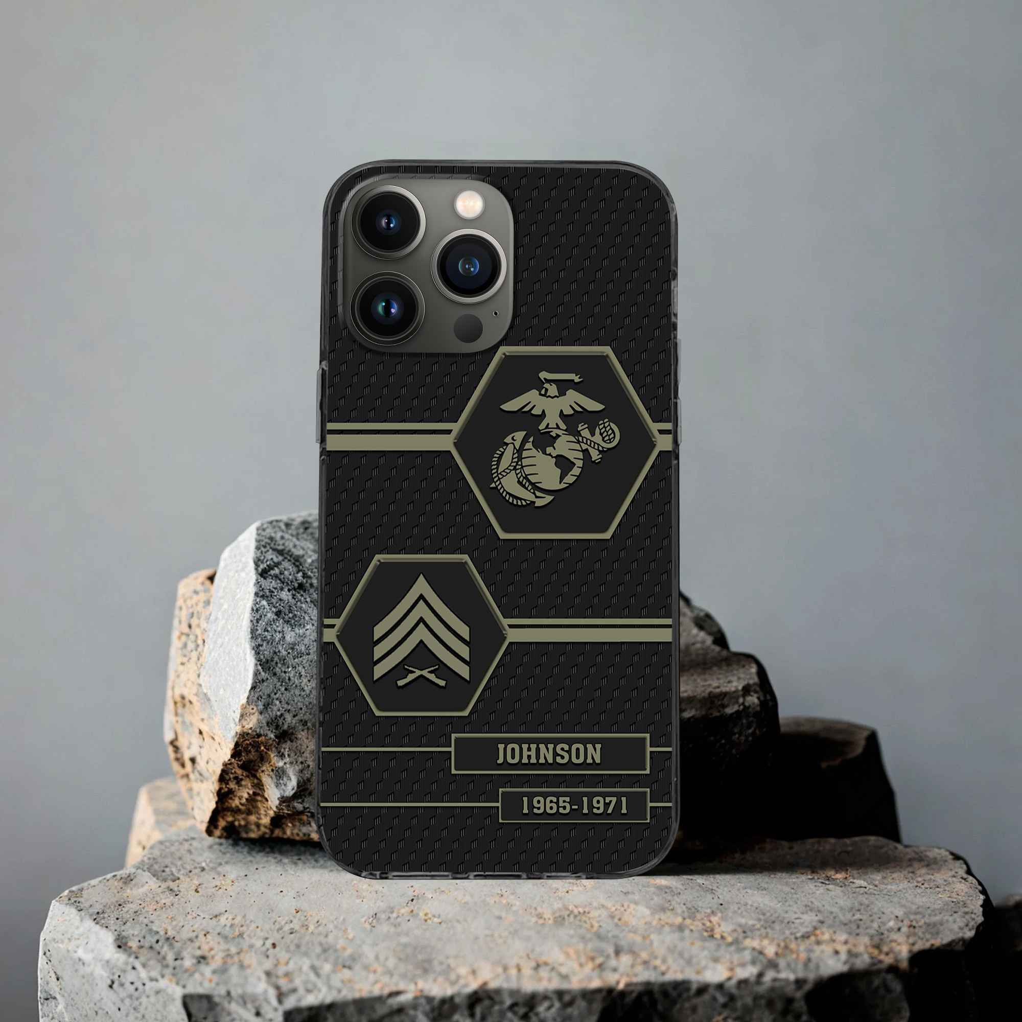 Premium USMC Phone Case VPVC507111, Custom Name, Rank, Year, Gifts For Marine Veteran, Best Gifts On Father’s Day, Armed Forces Day, Independence Day, Veterans Day