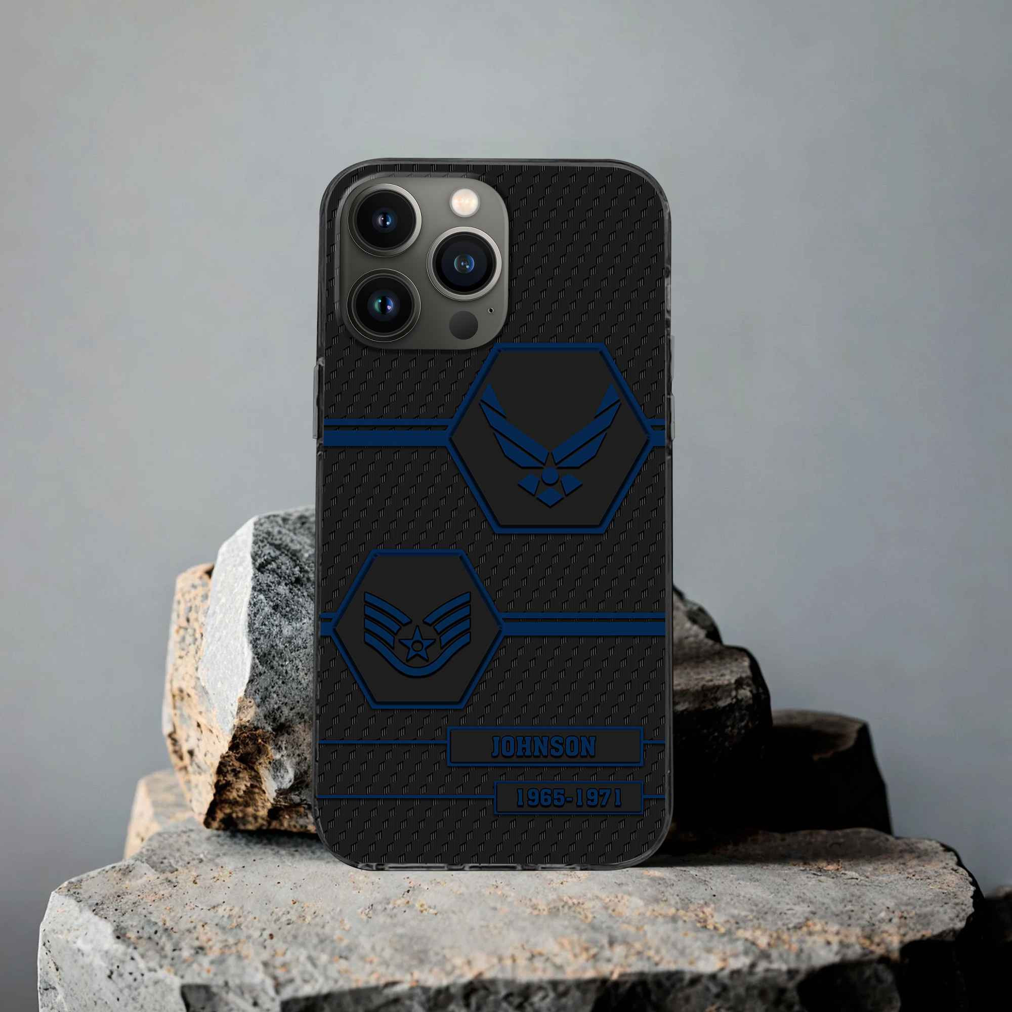 Premium USAF Phone Case VPVC507112, Custom Name, Rank, Year, Gifts For Air Force Veteran, Best Gifts On Father’s Day, Armed Forces Day, Independence Day, Veterans Day