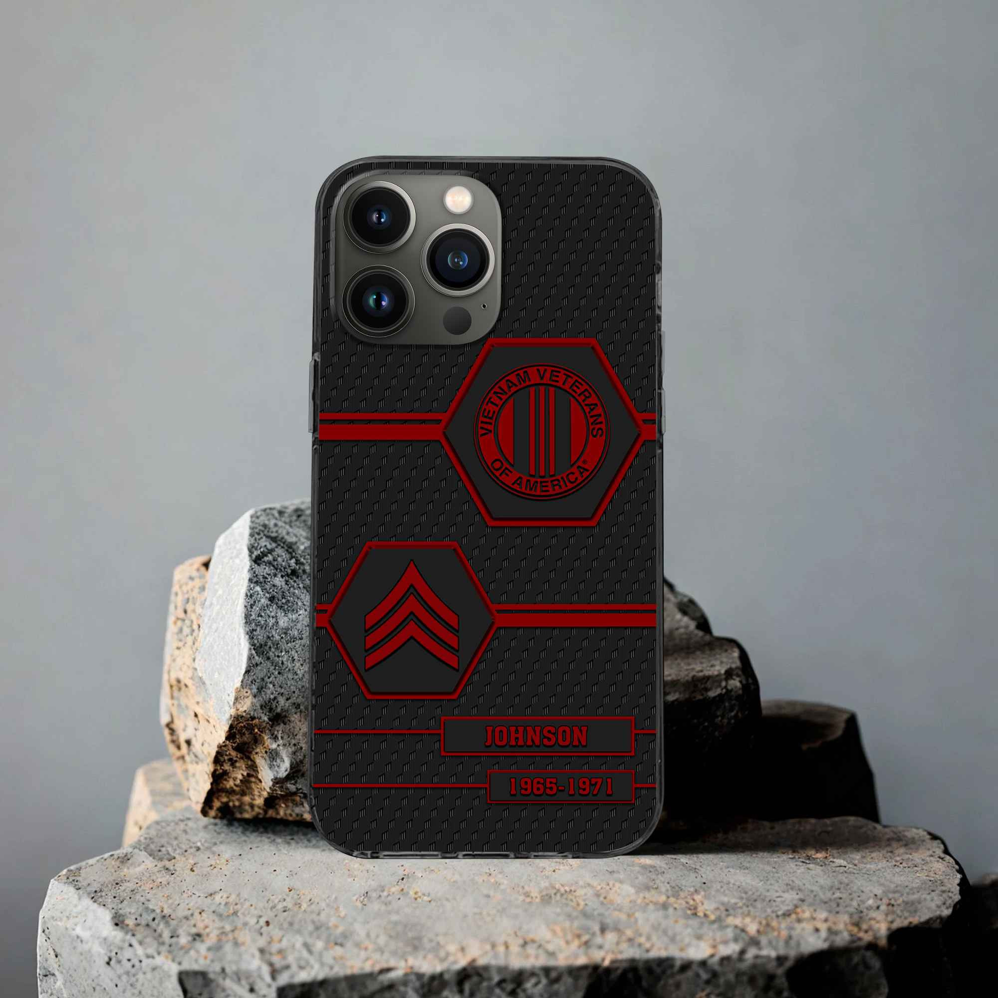 Premium Vietnam Veteran Phone Case VPVC507106, Custom Name, Rank, Year, Gifts For Vietnam Veteran, Best Gifts On Father’s Day, Armed Forces Day, Independence Day, Veterans Day