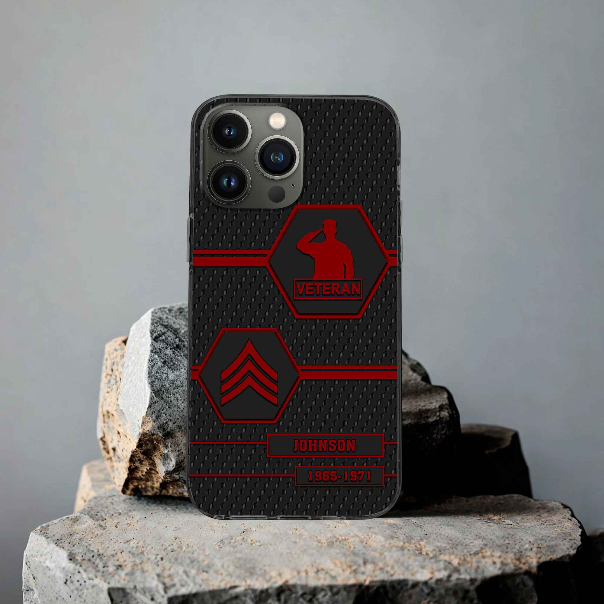 Premium US Veteran Phone Case VPVC507107, Custom Name, Rank, Year, Gifts For US Veteran, Best Gifts On Father’s Day, Armed Forces Day, Independence Day, Veterans Day