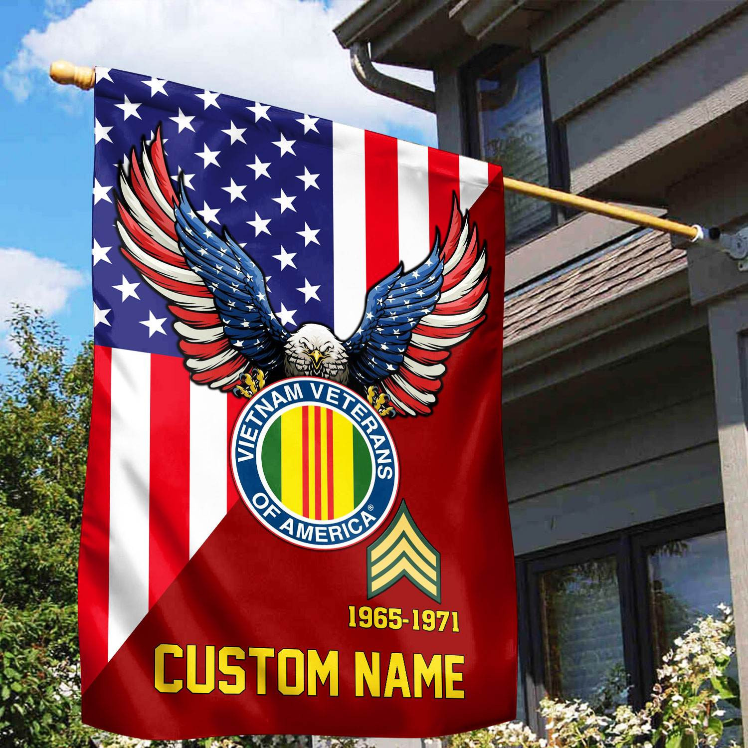 Premium Custom Vietnam Veteran Flag VPVC110806, Gift For Vietnam Veteran, American Flag, Patriotic Flag, Garden Flag, House Flag, Gifts On Father’s Day, Independence Day, Veterans Day