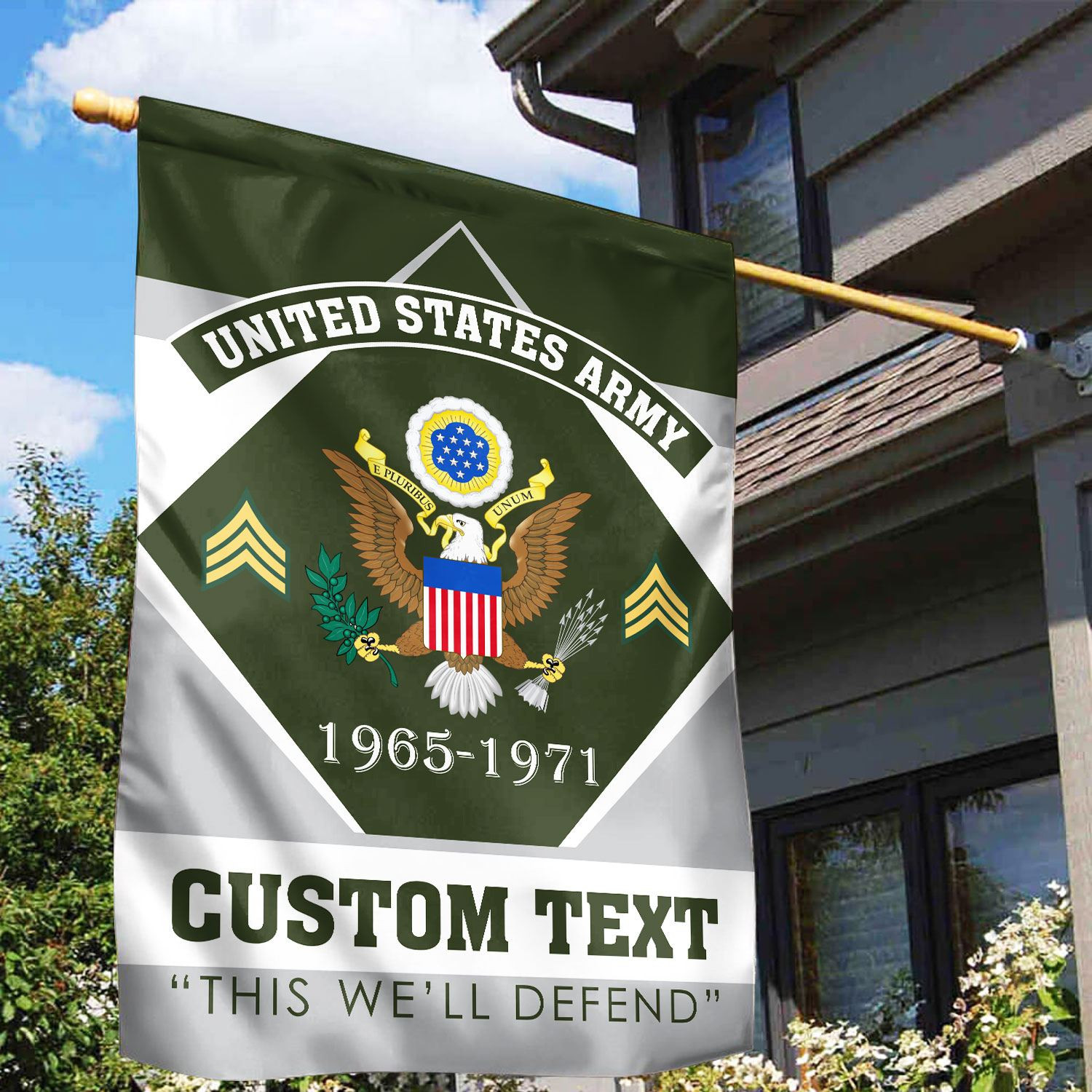Premium Custom US Army Veteran Flag VPVC110901, Gift For Army Veteran, American Flag, Patriotic Flag, Garden Flag, House Flag, Gifts On Father’s Day, Independence Day, Veterans Day