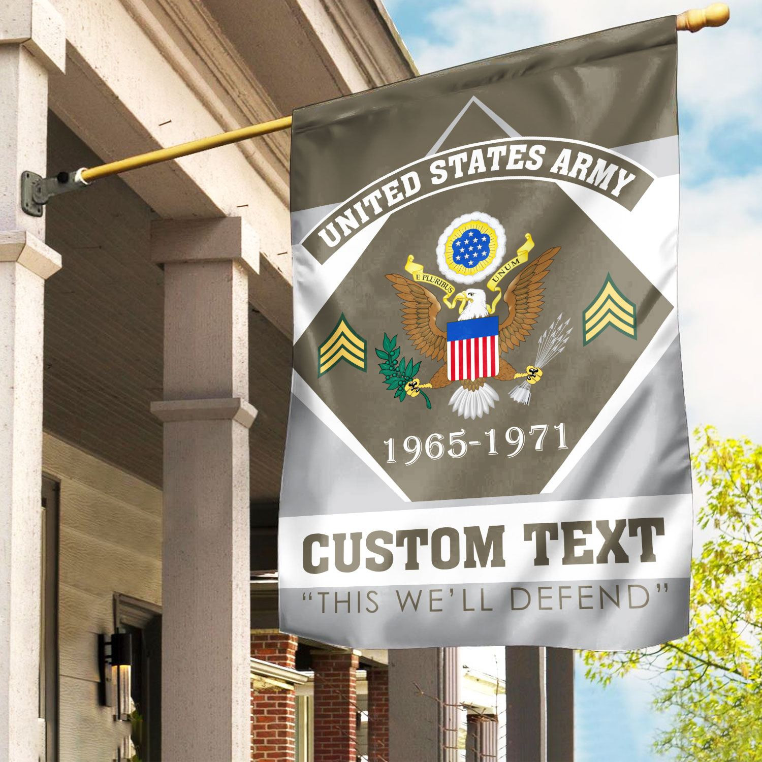 Premium Custom US Army Veteran Flag VPVC110910, Gift For Army Veteran, American Flag, Patriotic Flag, Garden Flag, House Flag, Gifts On Father’s Day, Independence Day, Veterans Day