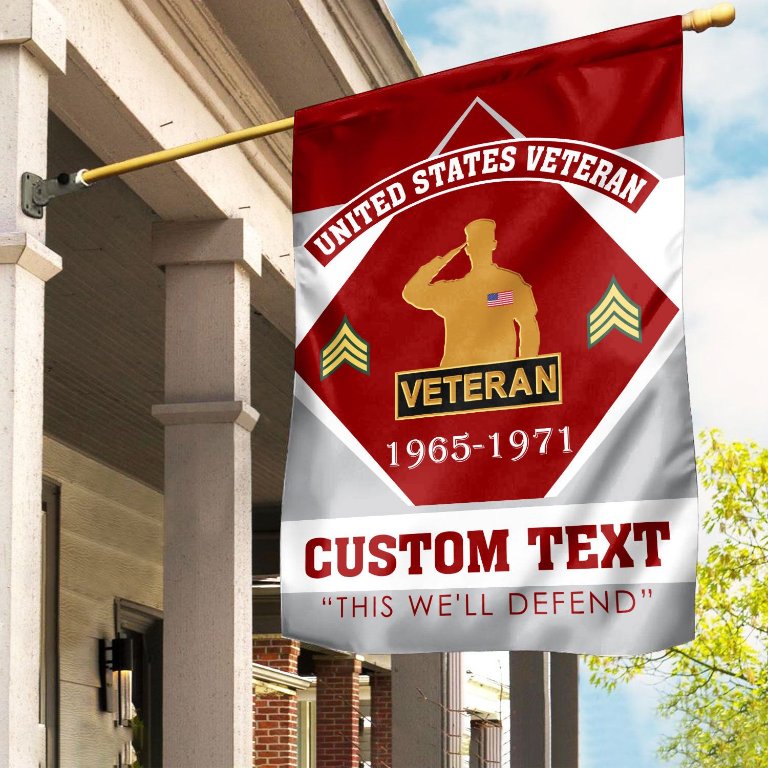 Premium Custom US Veteran Flag VPVC110907, Gift For US Veteran, American Flag, Patriotic Flag, Garden Flag, House Flag, Gifts On Father’s Day, Independence Day, Veterans Day