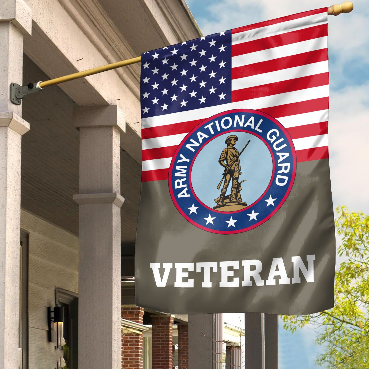 Premium Army National Guard Veteran Flag VPVC111908, Custom Name, Rank, Year, Gift For Army National Guard Veteran, American Flag, Patriotic Flag, Garden Flag, House Flag, Gifts On Father’s Day, Independence Day, Veterans Day