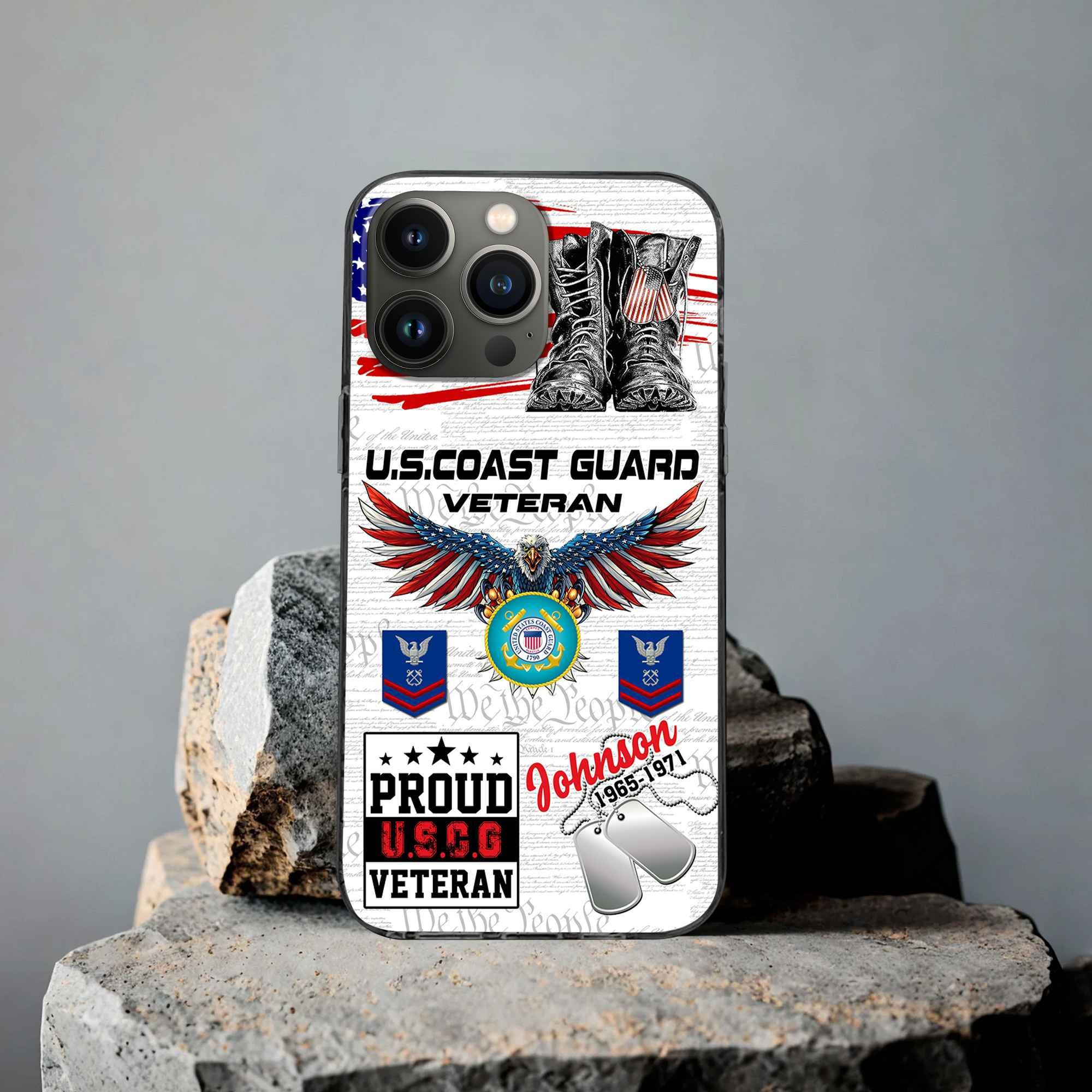 Unique Custom Name, Rank, Year, USCG Phone Case VPVC507305, Gifts For Coast Guard Veteran, Best Gifts On Father’s Day, Independence Day, Veterans Day