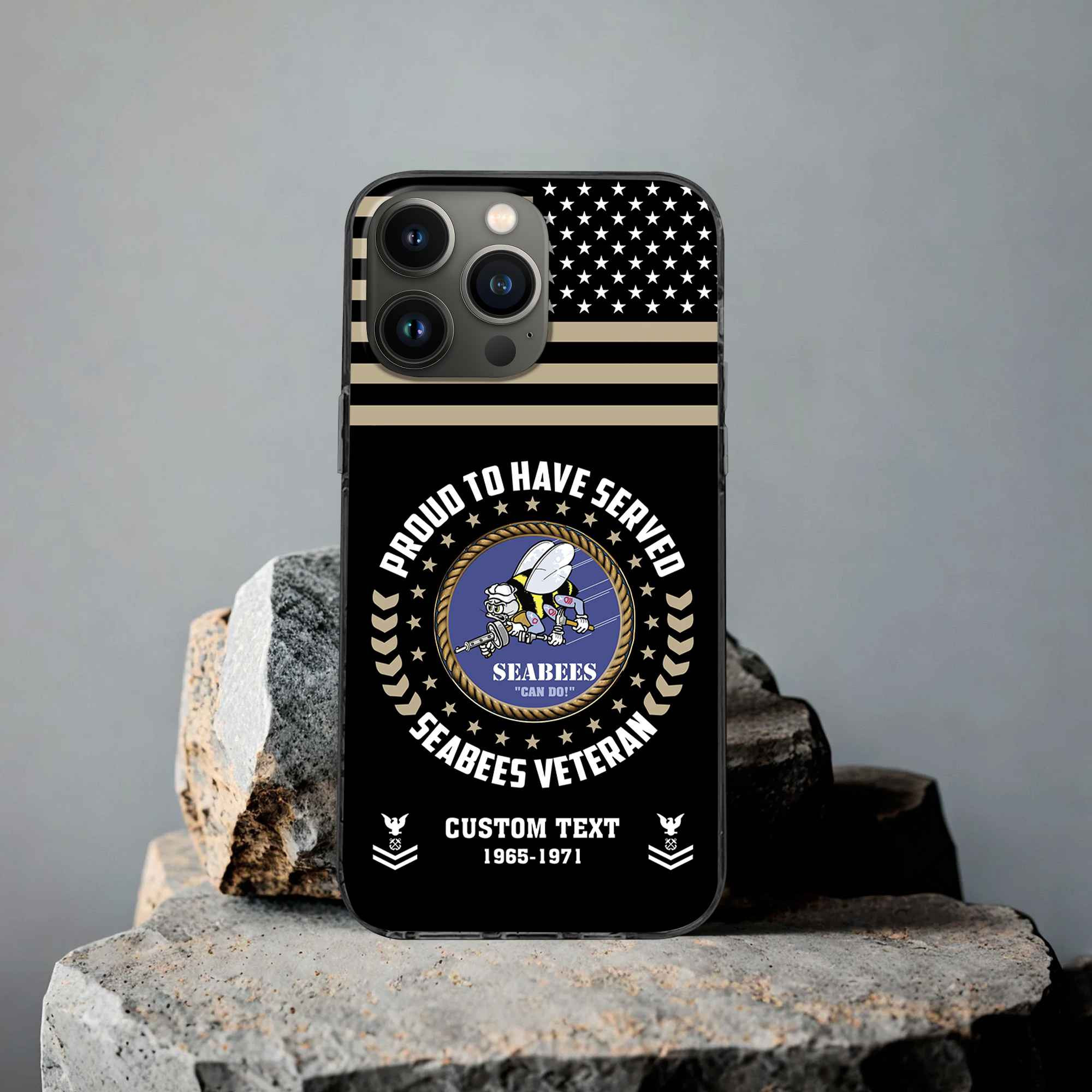 Premium Custom US Seabees Phone Case VPVC507409, Gifts For Seabees Veteran, Best Gifts On Father’s Day, Armed Forces Day, Independence Day, Veterans Day