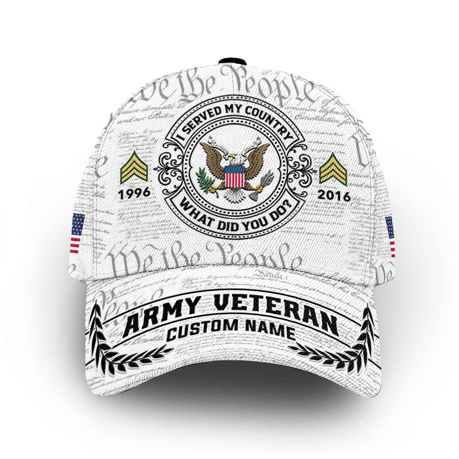 Unique Custom Name, Rank, Year, US Army Cap VPVC014306, Gifts For Army Veteran, Best Gifts On Father’s Day, Independence Day, Veterans Day