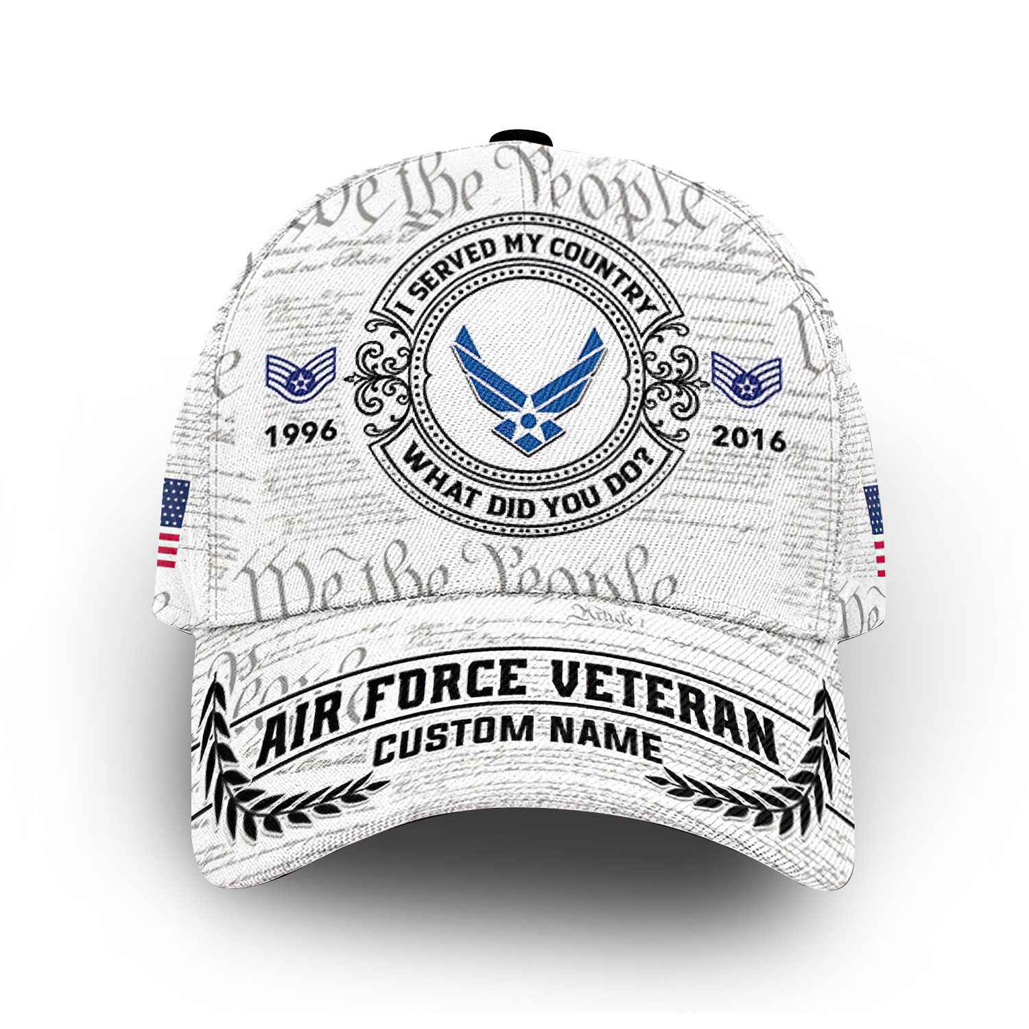 Unique Custom Name, Rank, Year, USAF Cap VPVC014309, Gifts For Air Force Veteran, Best Gifts On Father’s Day, Independence Day, Veterans Day