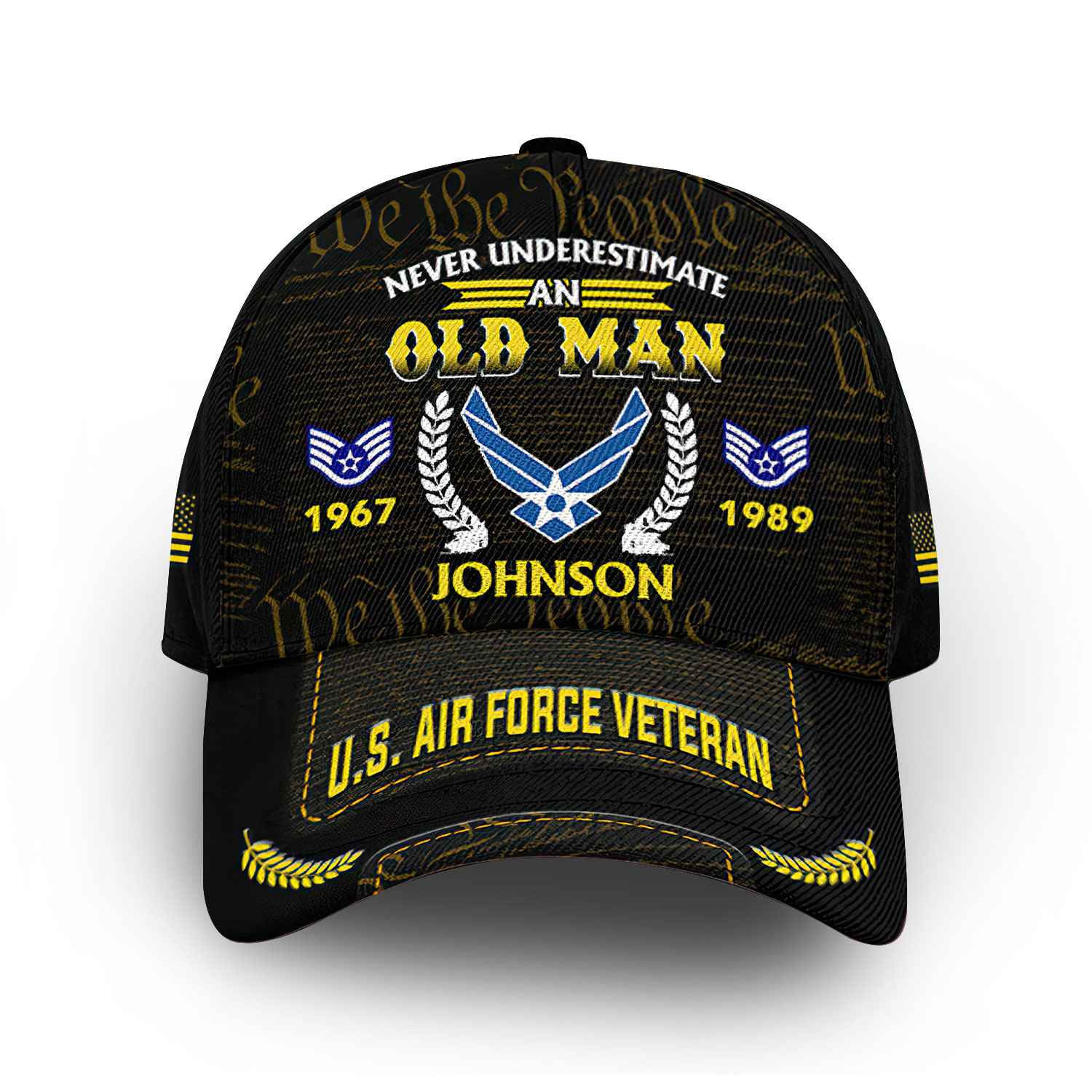 Premium Custom USAF Cap VPVC014404, Gifts For Air Force Veteran, Best Gifts On Father’s Day, Armed Forces Day, Independence Day, Veterans Day