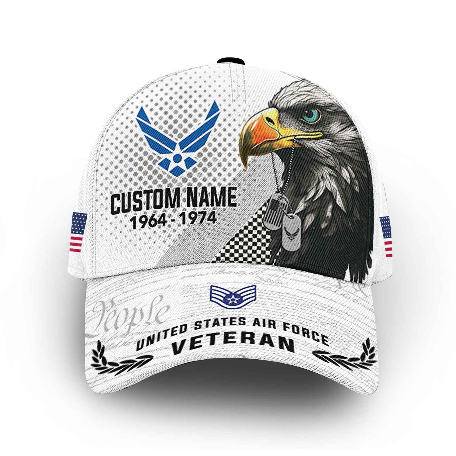 Premium USAF Cap VPVC014504, Custom Name, Rank, Year, Gifts For Air Force Veteran, Best Gifts On Father’s Day, Armed Forces Day, Independence Day, Veterans Day