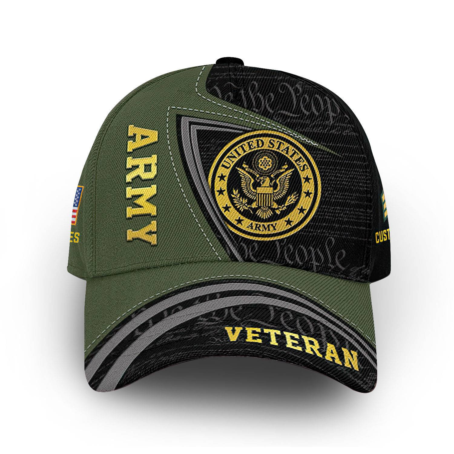 Unique Custom Name, Rank, US Army Cap VPVC014601, Gifts For Army Veteran, Best Gifts On Father’s Day, Independence Day, Veterans Day