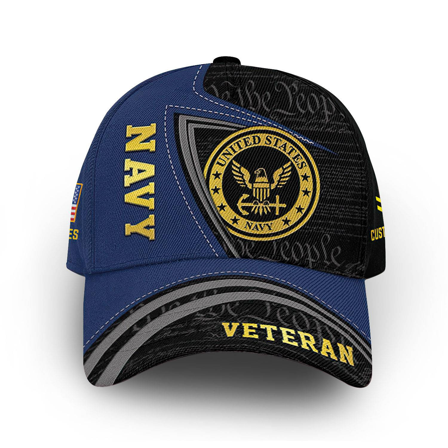 Unique Custom Name, Rank, US Navy Cap VPVC014602, Gifts For Navy Veteran, Best Gifts On Father’s Day, Independence Day, Veterans Day