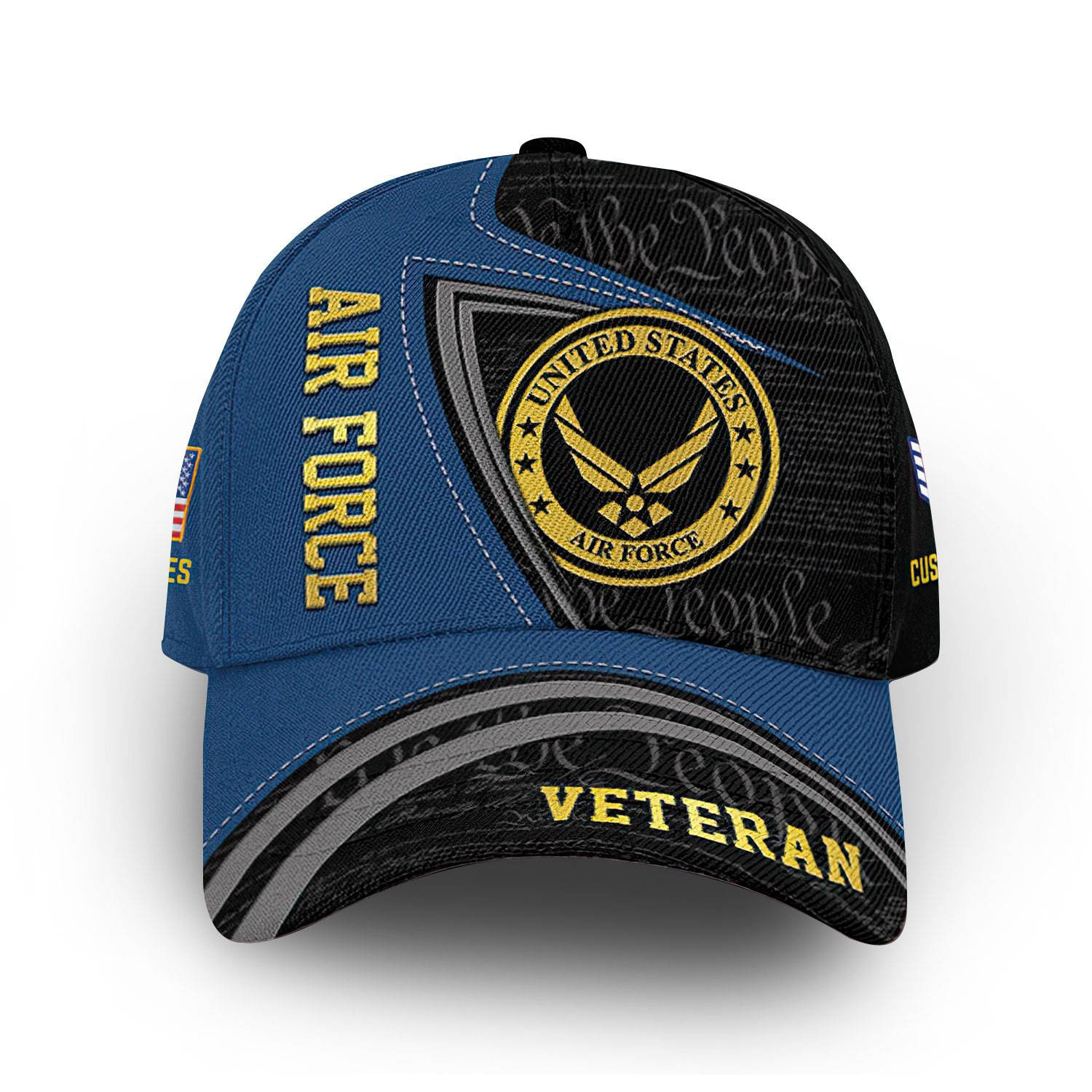 Unique Custom Name, Rank, USAF Cap VPVC014604, Gifts For Air Force Veteran, Best Gifts On Father’s Day, Independence Day, Veterans Day