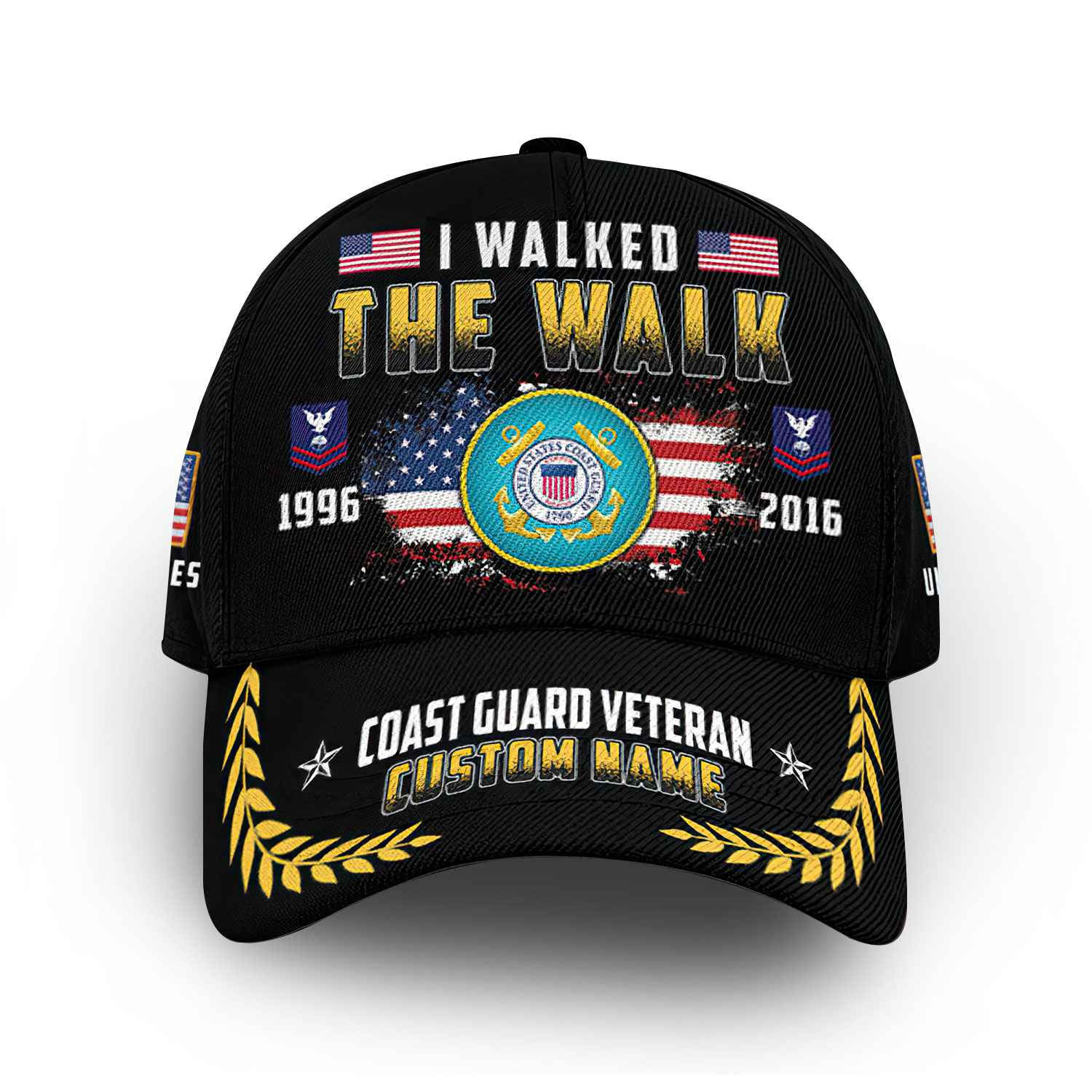 Premium Custom USCG Cap VPVC014610, Gifts For Coast Guard Veteran, Best Gifts On Father’s Day, Armed Forces Day, Independence Day, Veterans Day